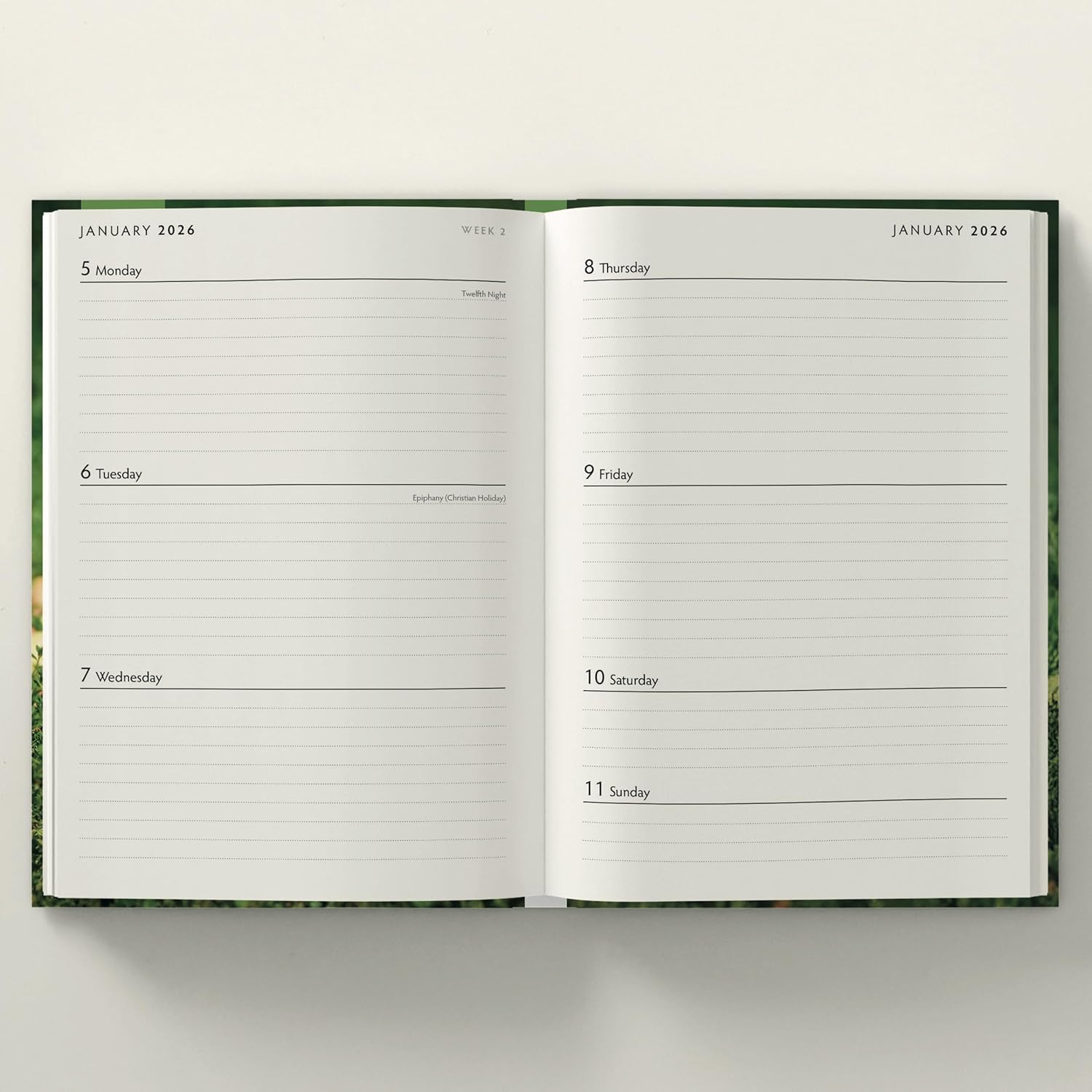 Red Robin 2026 Dogs & Puppies Weekly Planner, A5 Padded 8 1/2" x 6" | Premium Thick & Sturdy Paper | Full Week View | Plastic Free