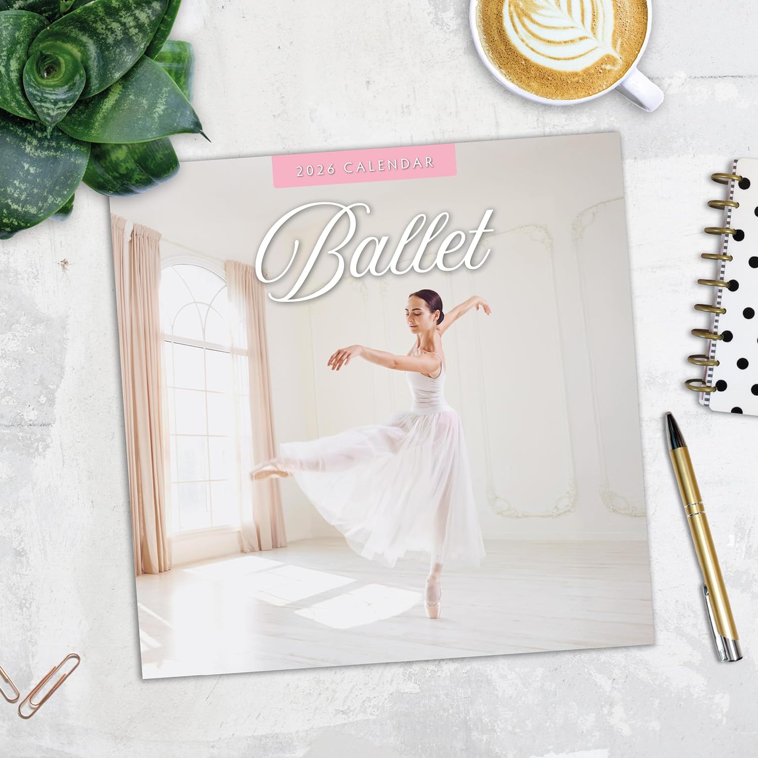 Red Robin 2026 Ballet Monthly Wall Calendar | 12" x 24" Open | Premium Thick & Sturdy Paper | Hangable 12 Month Calendar | Lined Notes & To Do Area | Vivid Images | Plastic Free