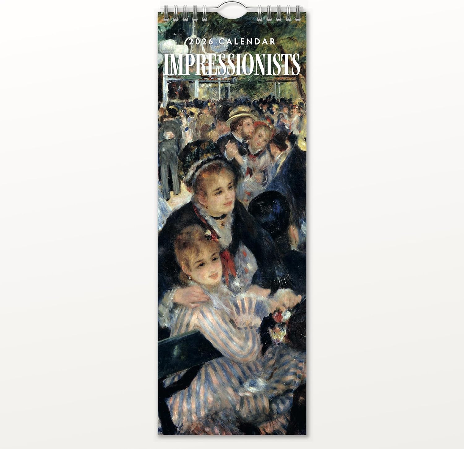 Red Robin 2026 Impressionists Monthly Slim Calendar | 6" x 16" Open | Premium Thick & Sturdy Paper | Tall Hangable 12 Month Calendar | Vivid Images | Plastic Free | Wire Spiral