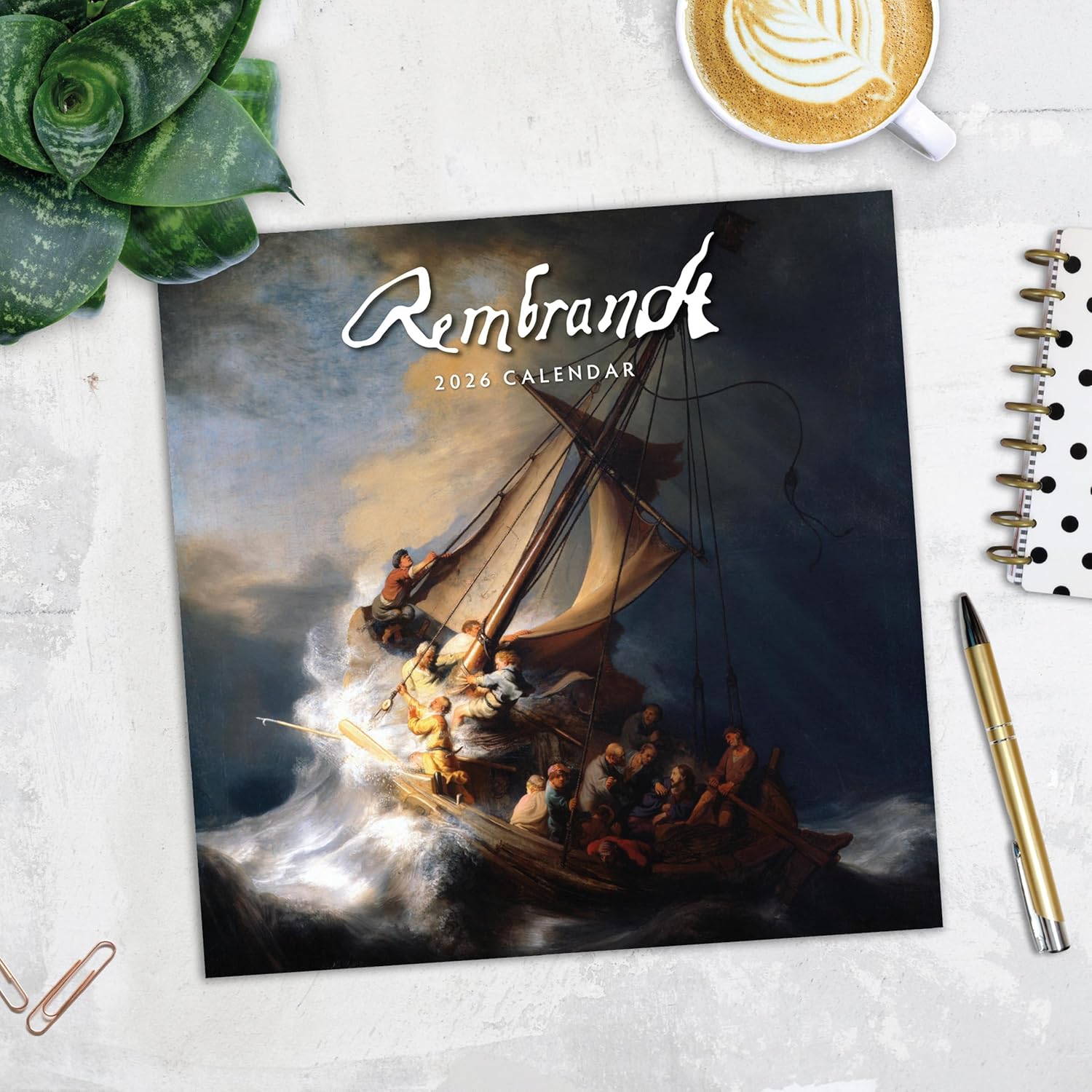 Red Robin 2026 Rembrandt Monthly Wall Calendar | 12" x 24" Open | Premium Thick & Sturdy Paper | Hangable 12 Month Calendar | Lined Notes & To Do Area | Vivid Images | Plastic Free