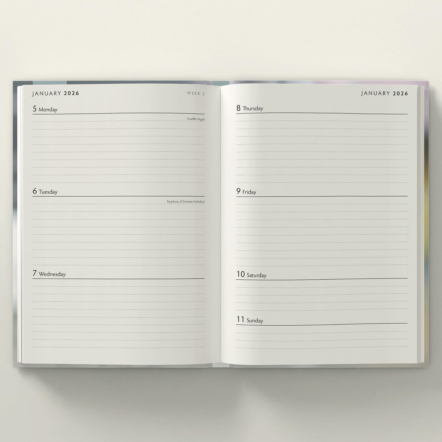 Red Robin 2026 Cute Kittens Weekly Planner, A5 Padded 8 1/2" x 6" | Premium Thick & Sturdy Paper | Full Week View | Plastic Free