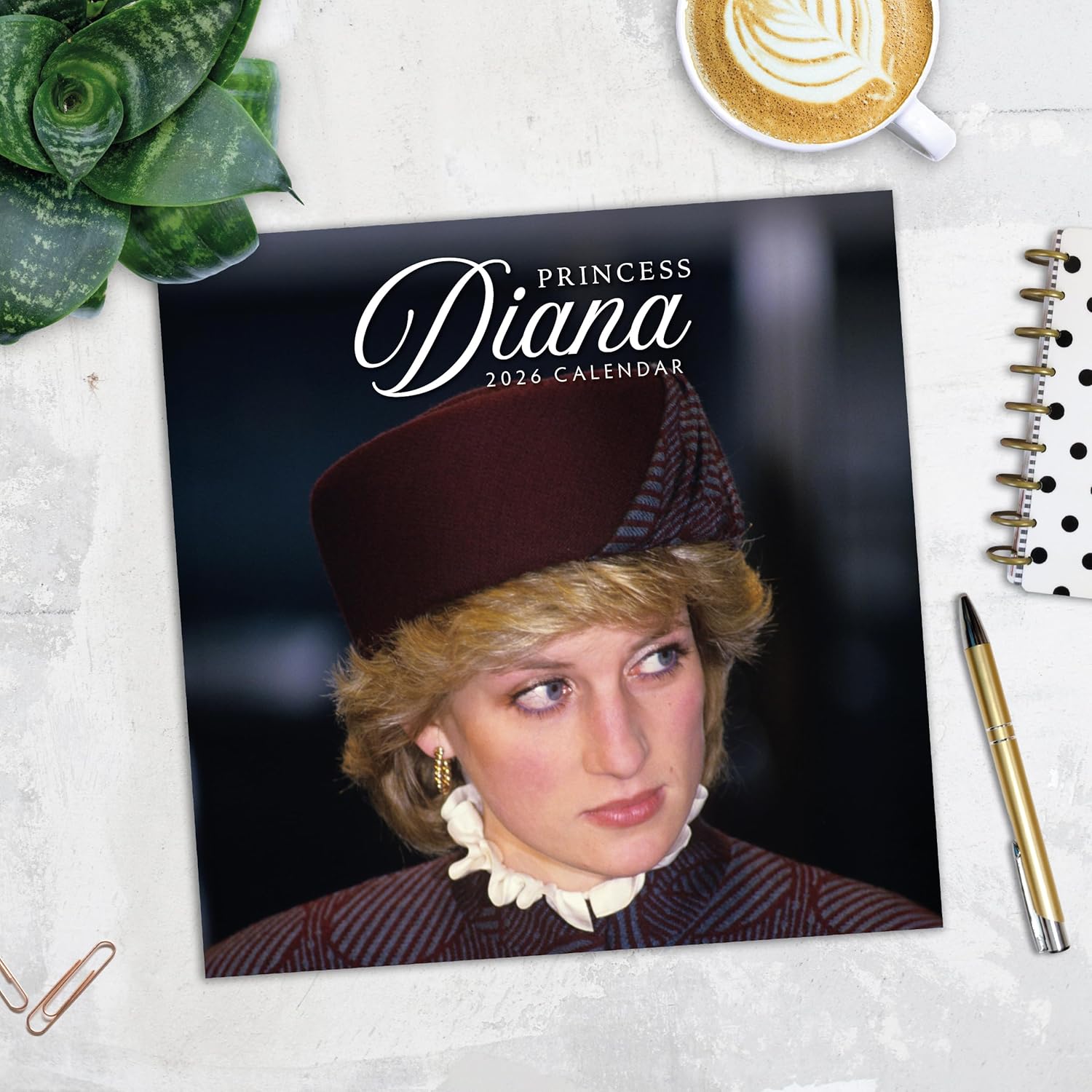 Red Robin 2026 Princess Diana Monthly Wall Calendar | 12" x 24" Open | Premium Thick & Sturdy Paper | Hangable 12 Month Calendar | Lined Notes & To Do Area | Vivid Images | Plastic Free
