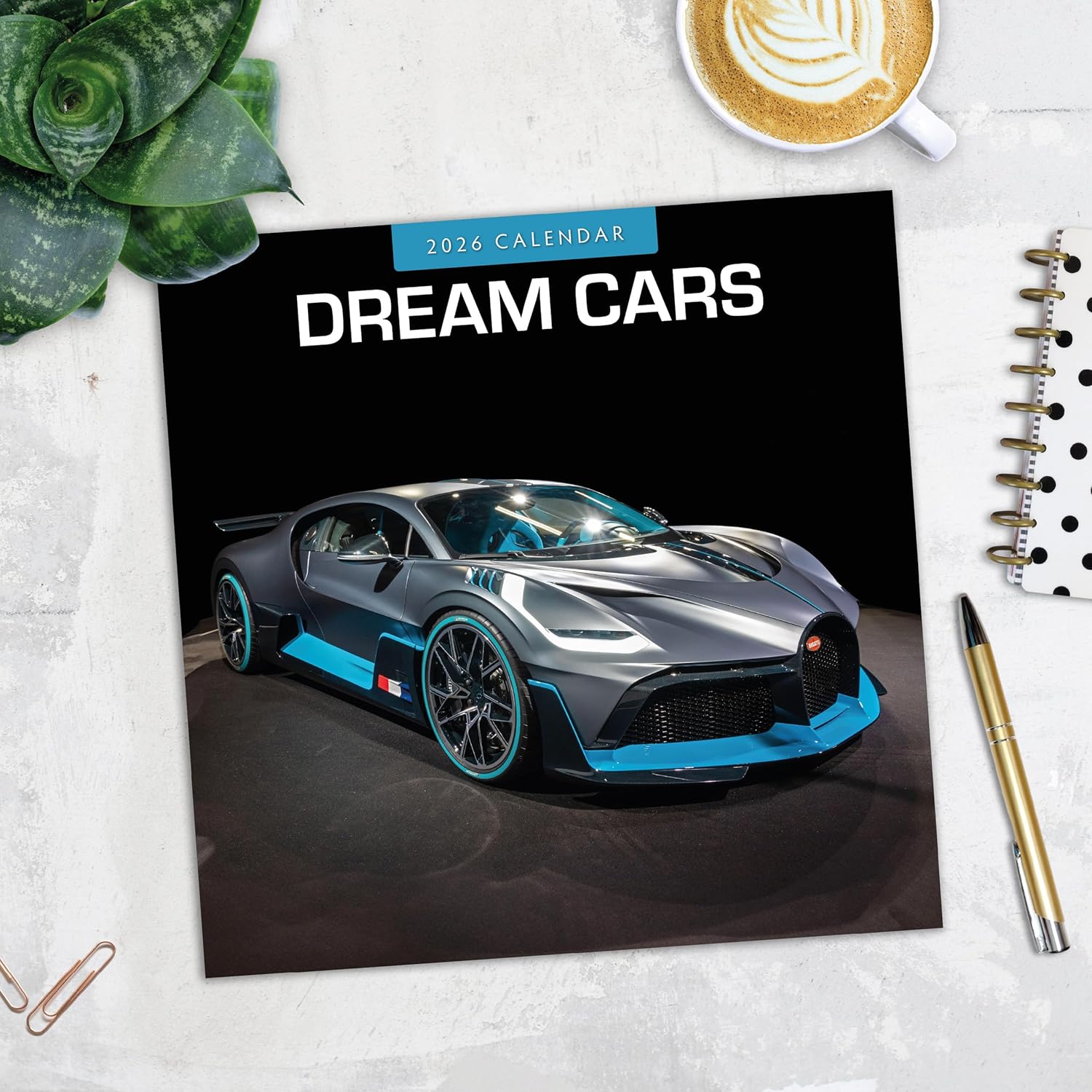 Red Robin 2026 Dream Cars Monthly Wall Calendar | 12" x 24" Open | Premium Thick & Sturdy Paper | Hangable 12 Month Calendar | Lined Notes & To Do Area | Vivid Images | Plastic Free