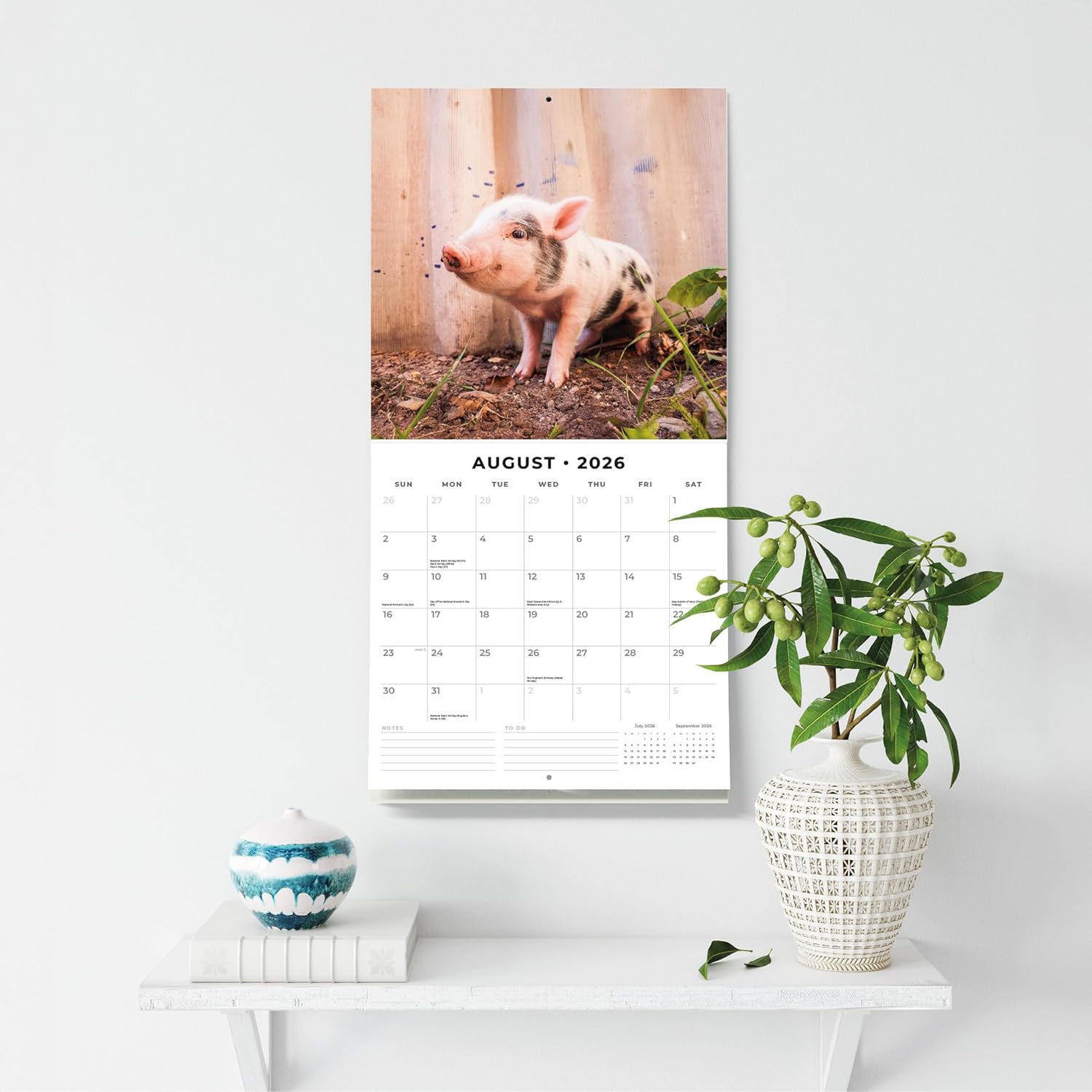 Baby Animals - 2026 Square Wall Calendar - by Red Robin Publishing