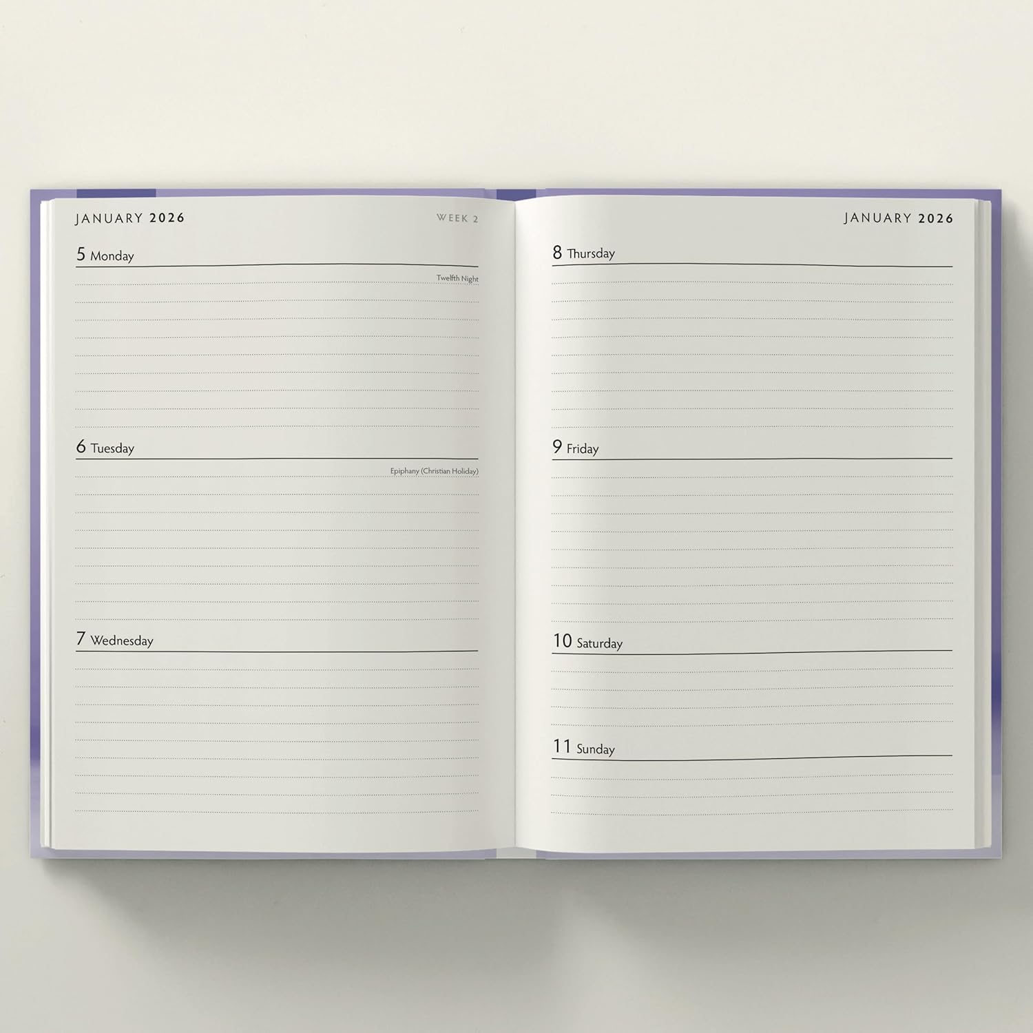 Red Robin 2026 Cats & Kittens Weekly Planner, A5 Padded 8 1/2" x 6" | Premium Thick & Sturdy Paper | Full Week View | Plastic Free