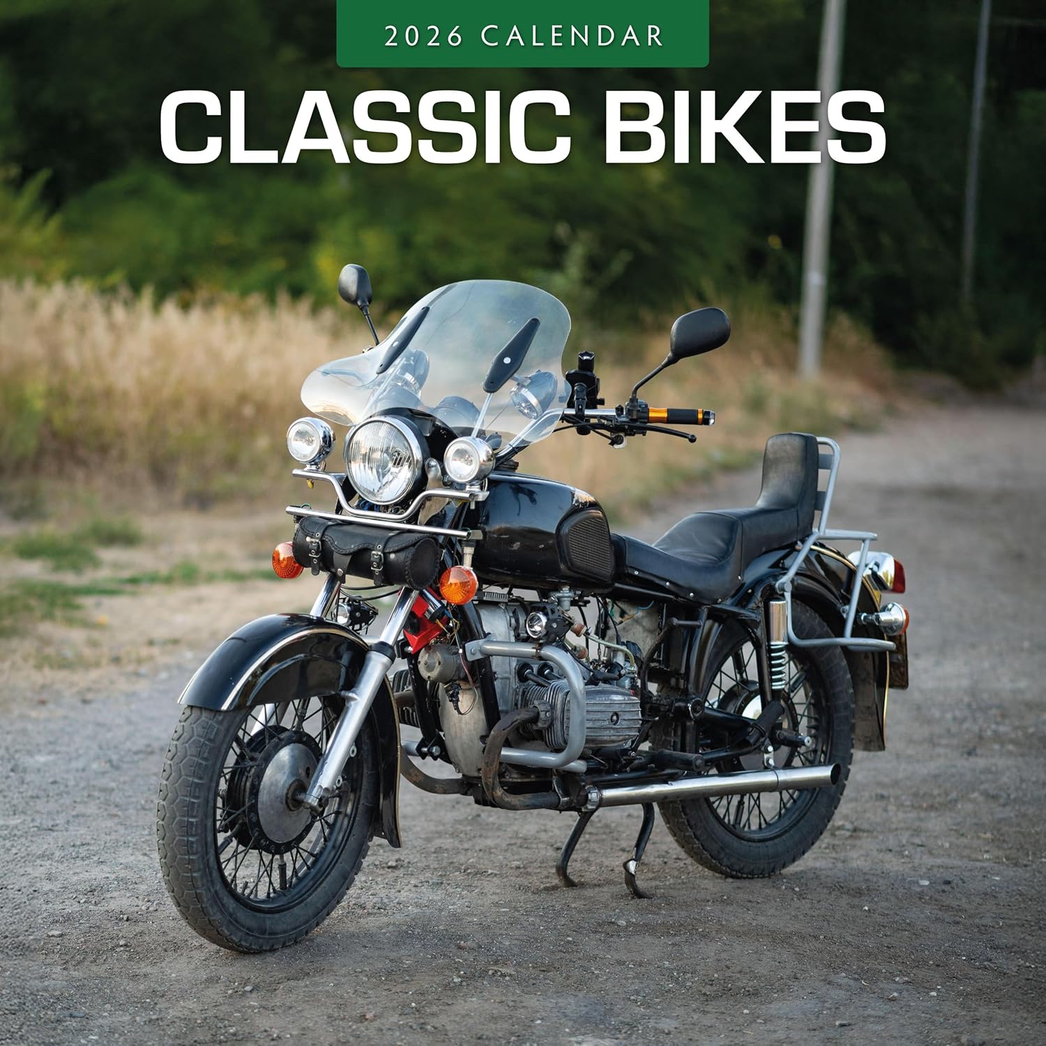 Red Robin 2026 Classic Bikes Monthly Wall Calendar | 12" x 24" Open | Premium Thick & Sturdy Paper | Hangable 12 Month Calendar | Lined Notes & To Do Area | Vivid Images | Plastic Free