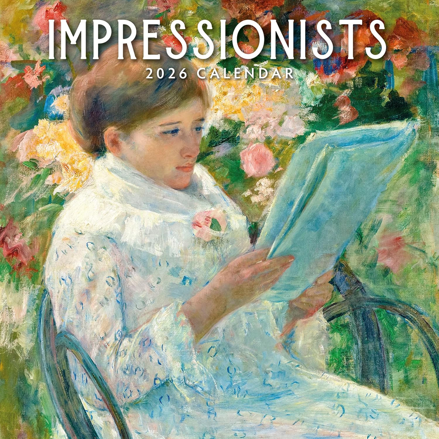 Red Robin 2026 Impressionists Monthly Wall Calendar | 12" x 24" Open | Premium Thick & Sturdy Paper | Hangable 12 Month Calendar | Lined Notes & To Do Area | Vivid Images | Plastic Free