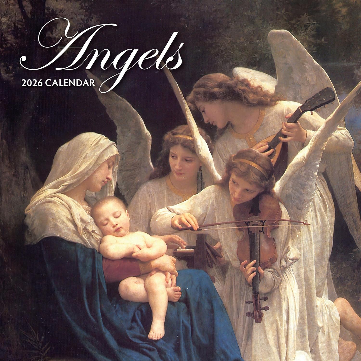 Red Robin 2026 Angels Monthly Wall Calendar | 12" x 24" Open | Premium Thick & Sturdy Paper | Hangable 12 Month Calendar | Lined Notes & To Do Area | Vivid Images | Plastic Free
