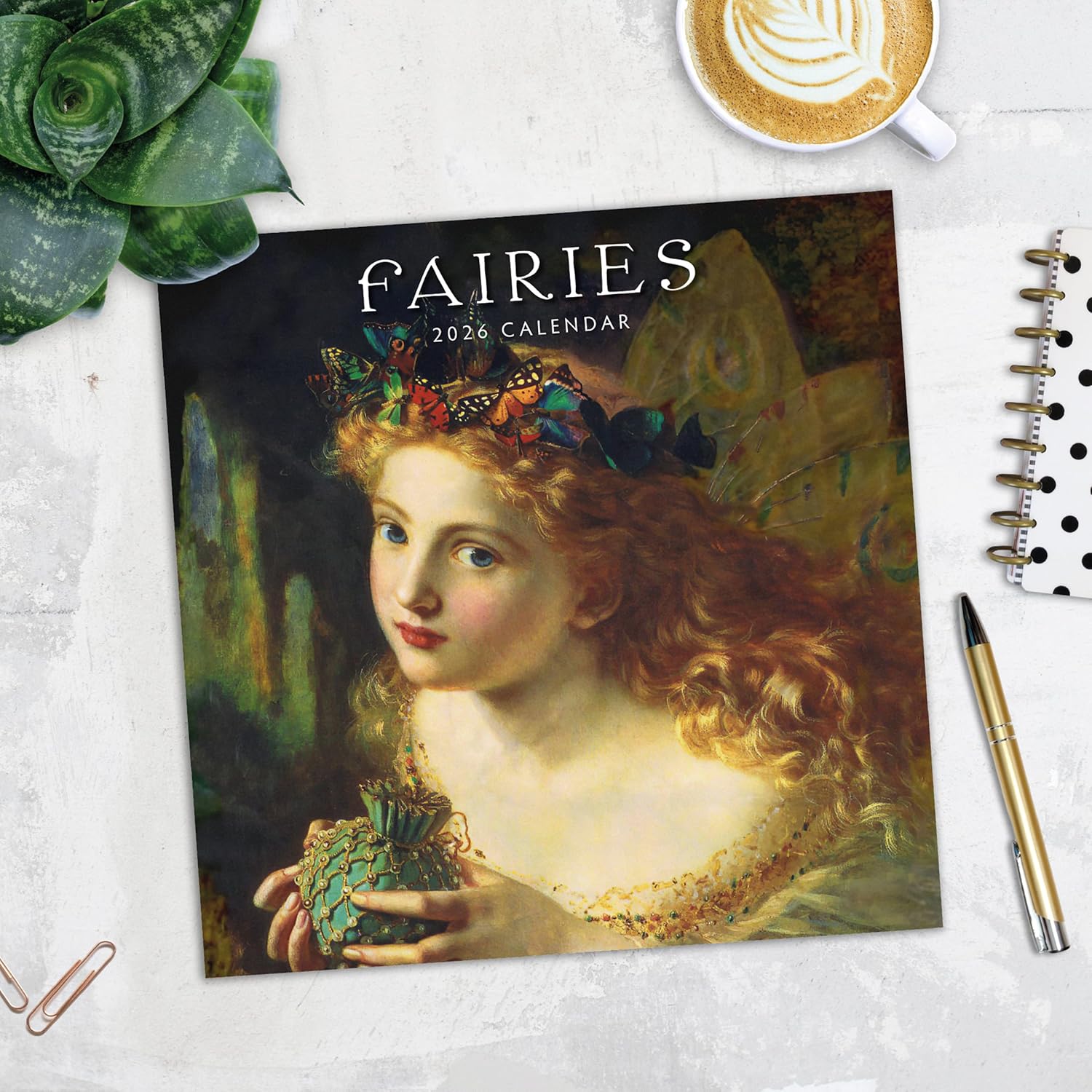 Red Robin 2026 Fairies Monthly Wall Calendar | 12" x 24" Open | Premium Thick & Sturdy Paper | Hangable 12 Month Calendar | Lined Notes & To Do Area | Vivid Images | Plastic Free