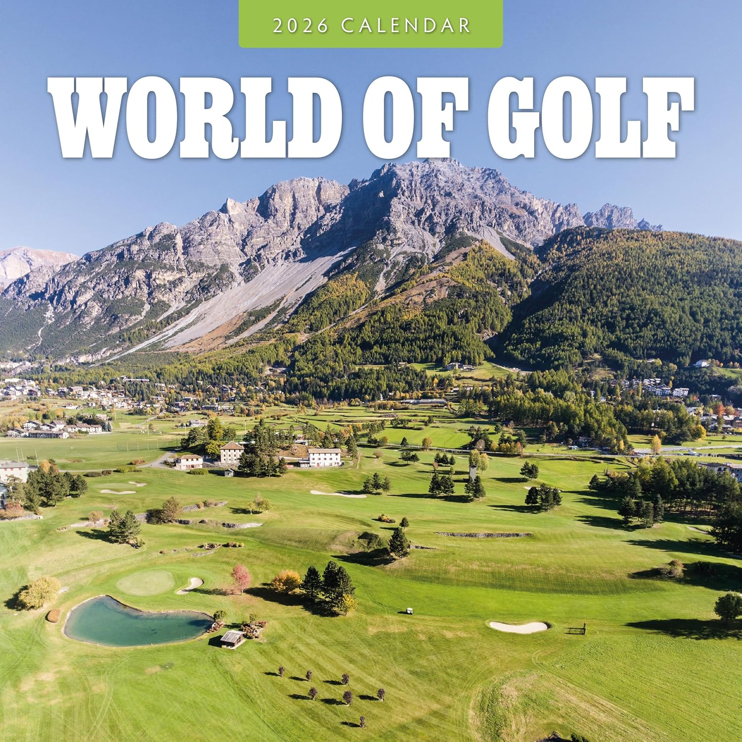 Red Robin 2026 World of Golf Monthly Wall Calendar | 12" x 24" Open | Premium Thick & Sturdy Paper | Hangable 12 Month Calendar | Lined Notes & To Do Area | Vivid Images | Plastic Free