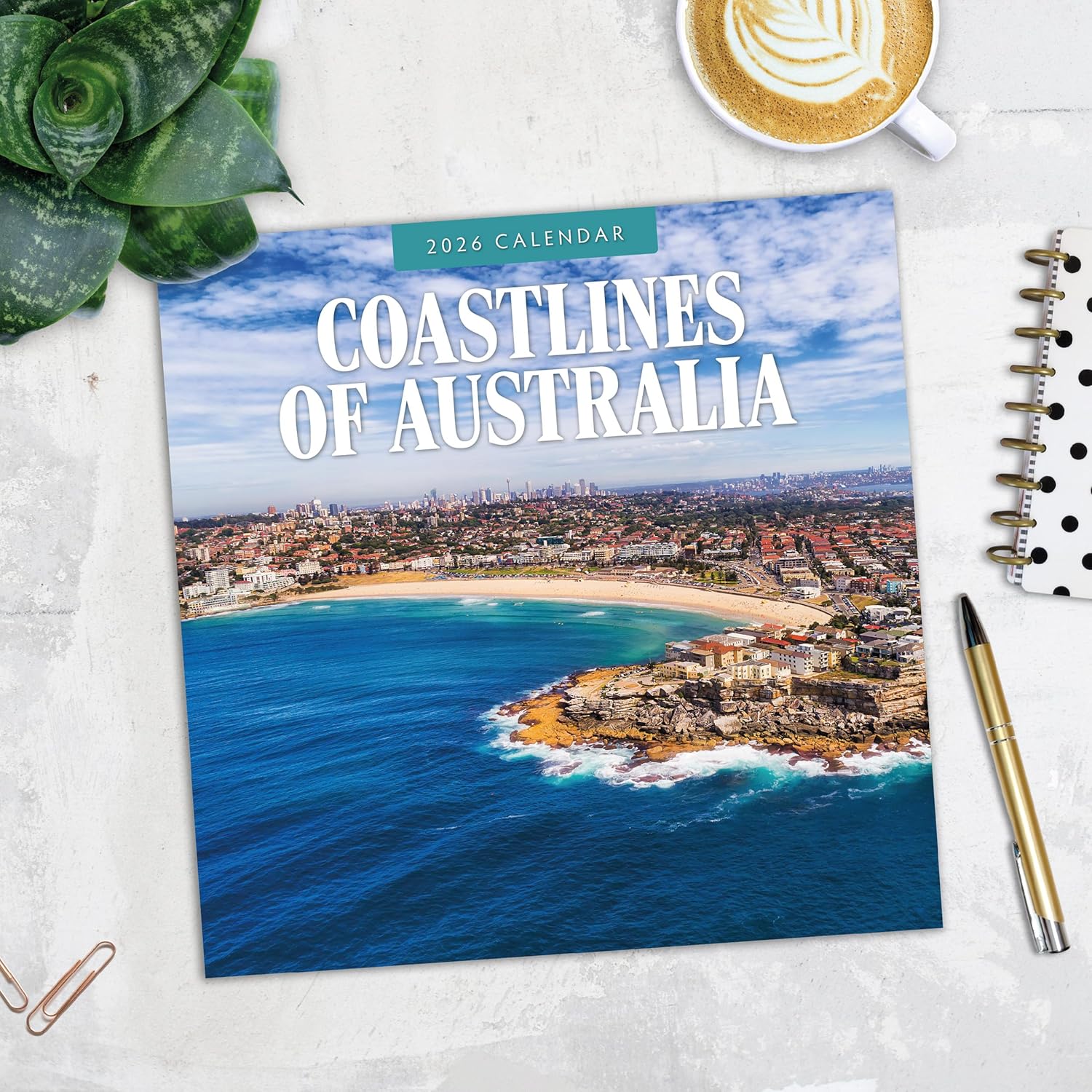 Red Robin 2026 Coastlines of Australia Monthly Wall Calendar | 12" x 24" Open | Premium Thick & Sturdy Paper | Hangable 12 Month Calendar | Lined Notes & To Do Area | Vivid Images | Plastic Free