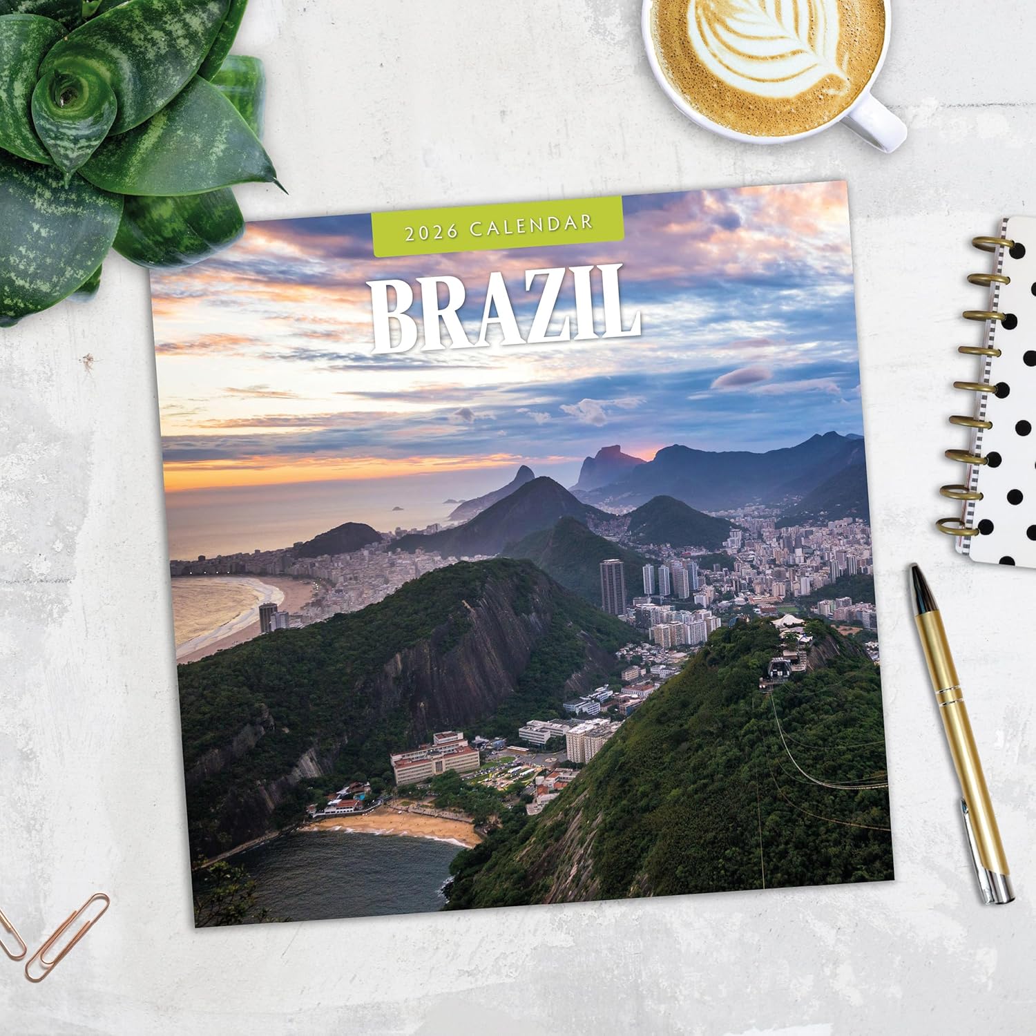 Red Robin 2026 Brazil Monthly Wall Calendar | 12" x 24" Open | Premium Thick & Sturdy Paper | Hangable 12 Month Calendar | Lined Notes & To Do Area | Vivid Images | Plastic Free