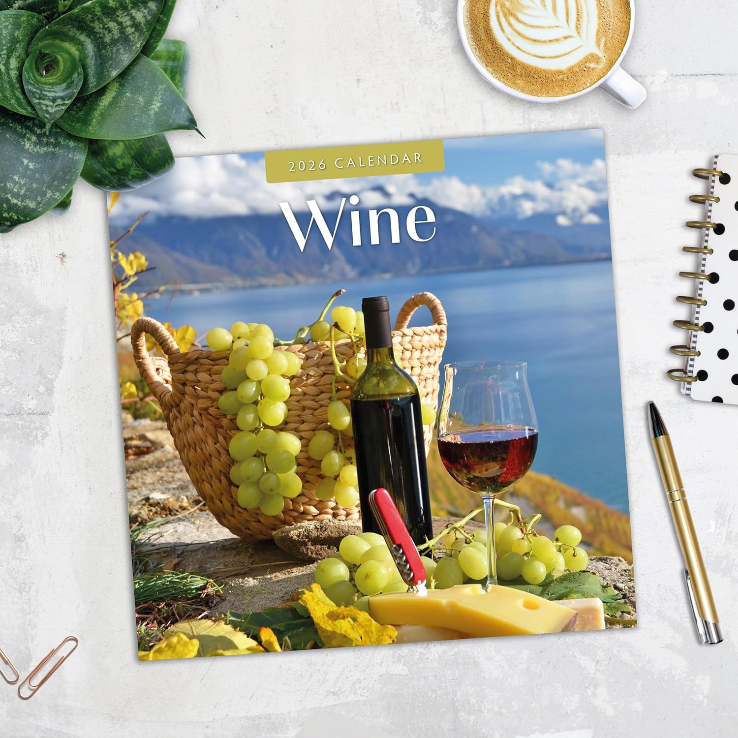 Red Robin 2026 Wine Monthly Wall Calendar | 12" x 24" Open | Premium Thick & Sturdy Paper | Hangable 12 Month Calendar | Lined Notes & To Do Area | Vivid Images | Plastic Free