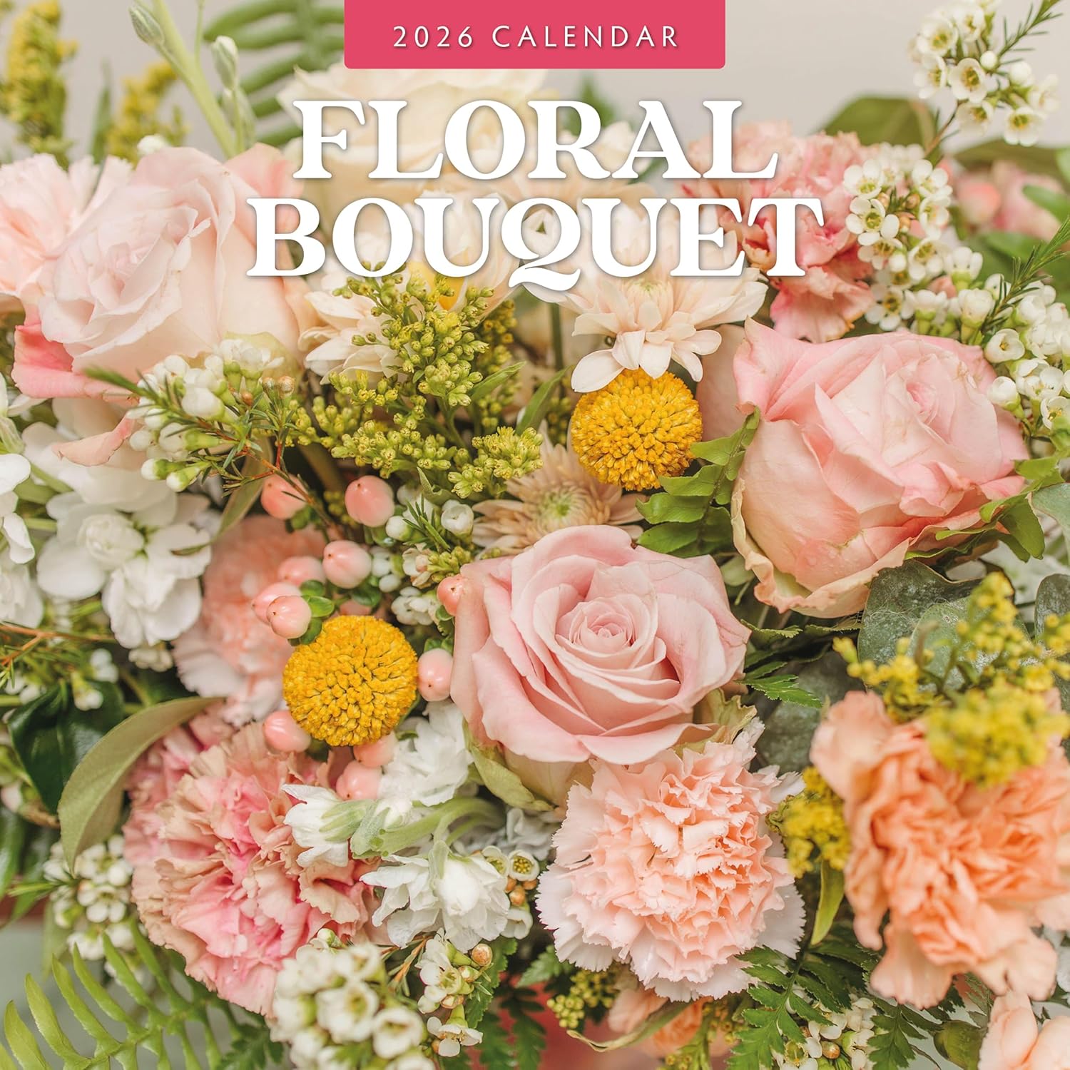 Red Robin 2026 Floral Bouquet Monthly Wall Calendar | 12" x 24" Open | Premium Thick & Sturdy Paper | Hangable 12 Month Calendar | Lined Notes & To Do Area | Vivid Images | Plastic Free