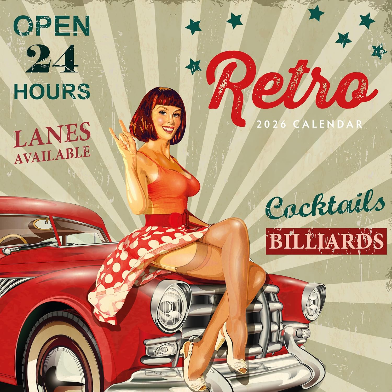 Red Robin 2026 Retro Monthly Wall Calendar | 12" x 24" Open | Premium Thick & Sturdy Paper | Hangable 12 Month Calendar | Lined Notes & To Do Area | Vivid Images | Plastic Free