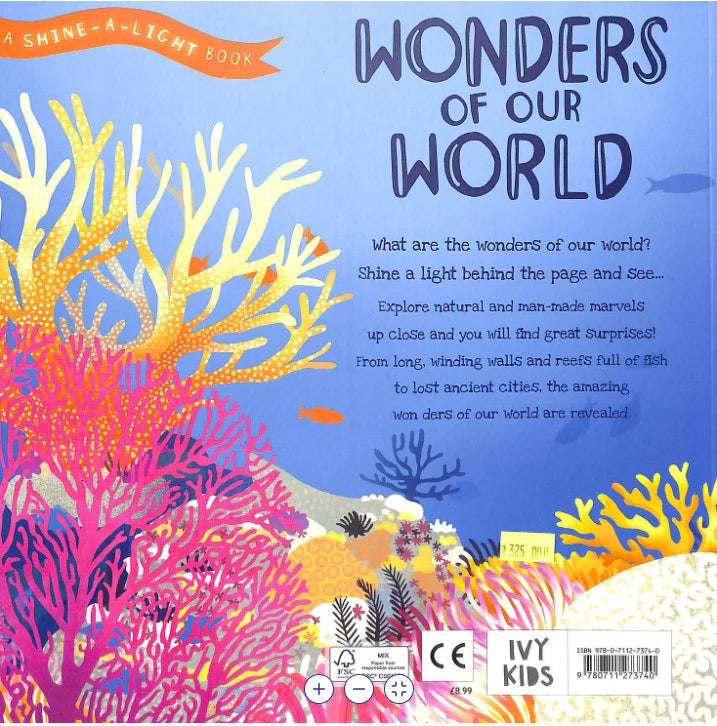 Wonders of Our World: A Shine-A-Light Book – Interactive Children's Geography Book (Paperback)