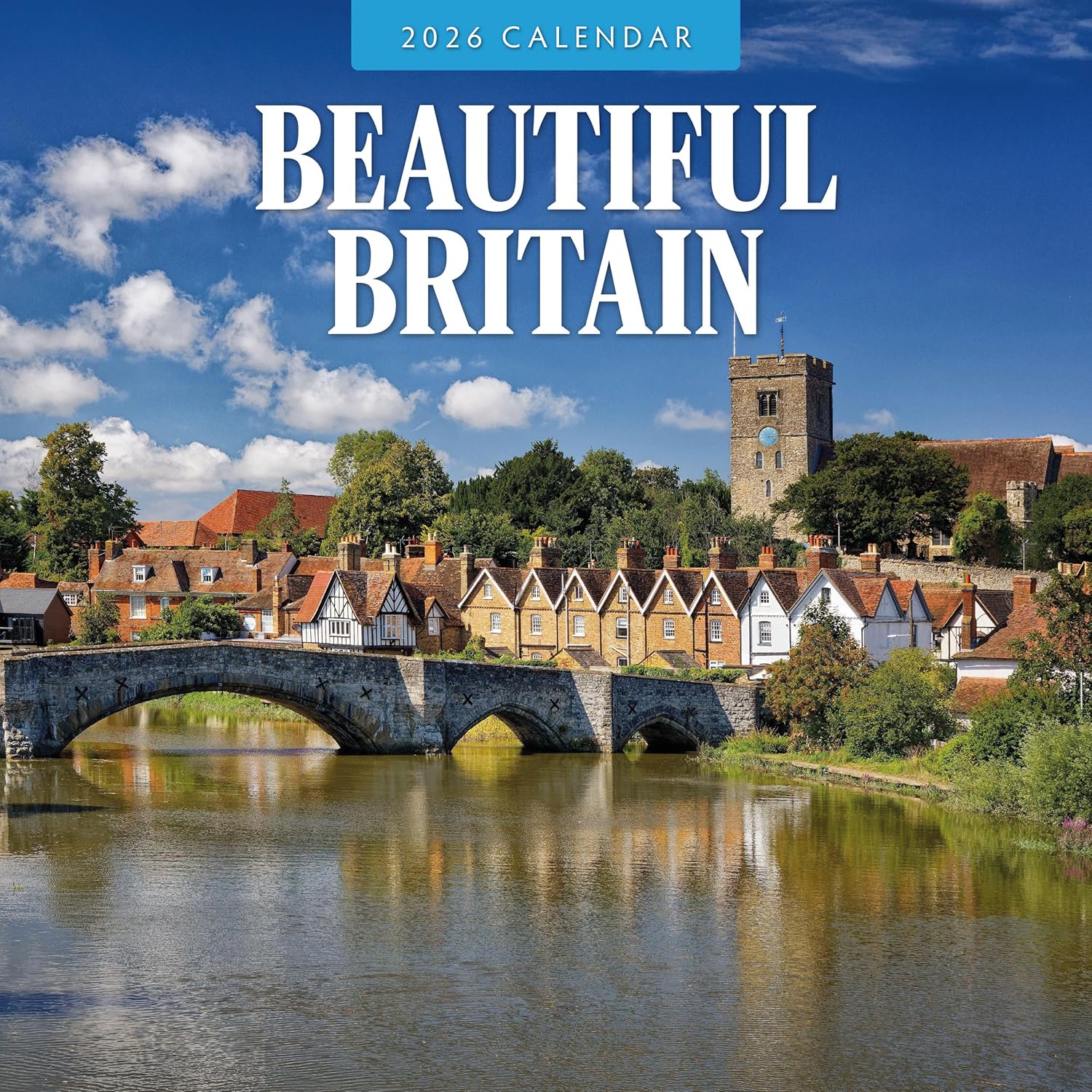 Red Robin 2026 Beautiful Britain Monthly Wall Calendar | 12" x 24" Open | Premium Thick & Sturdy Paper | Hangable 12 Month Calendar | Lined Notes & To Do Area | Vivid Images | Plastic Free