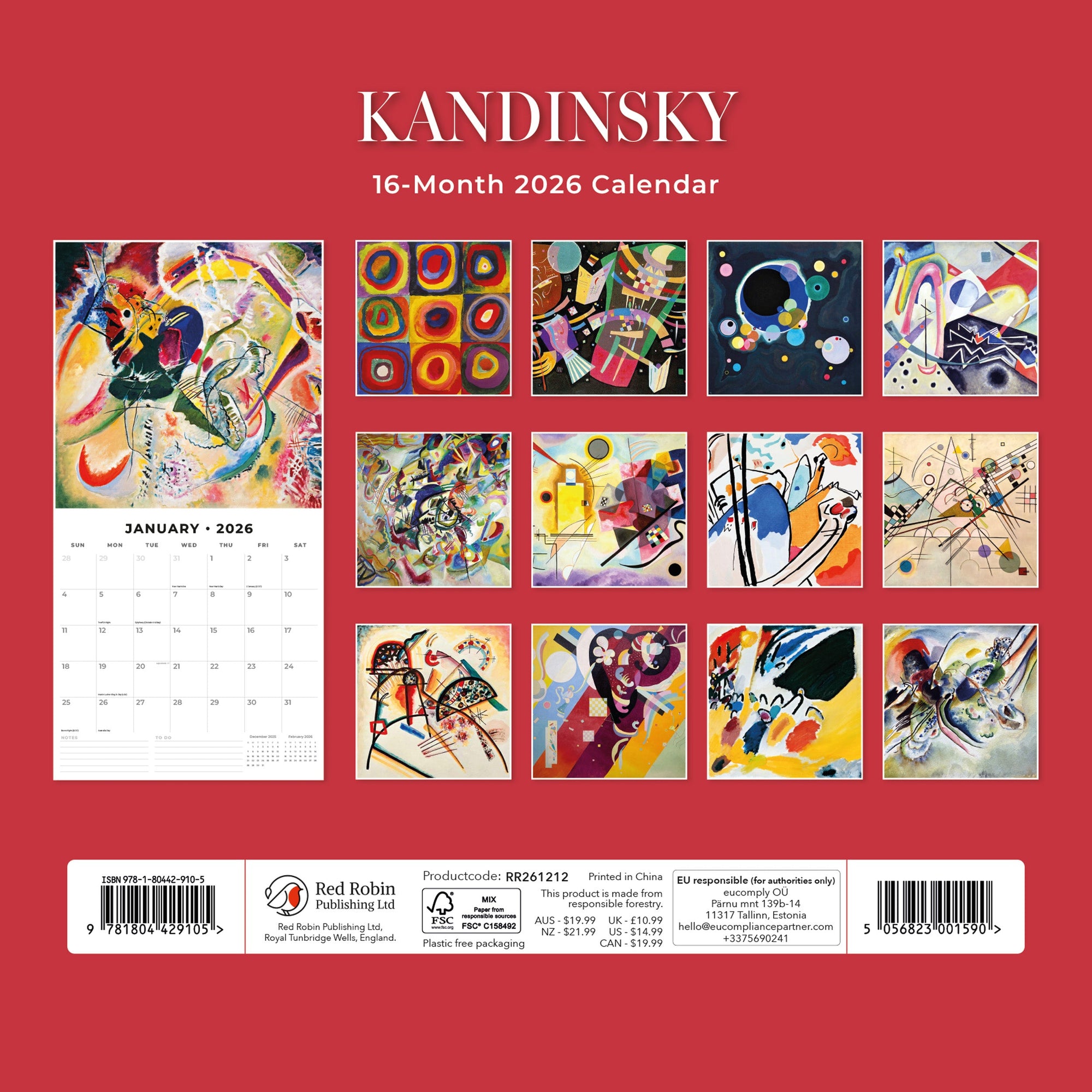 Kandinsky Slimline Kalender 2026 Kopen? Bestel eenvoudig online Kandinsky Slimline Kalender 2026 Kopen? Bestel eenvoudig online