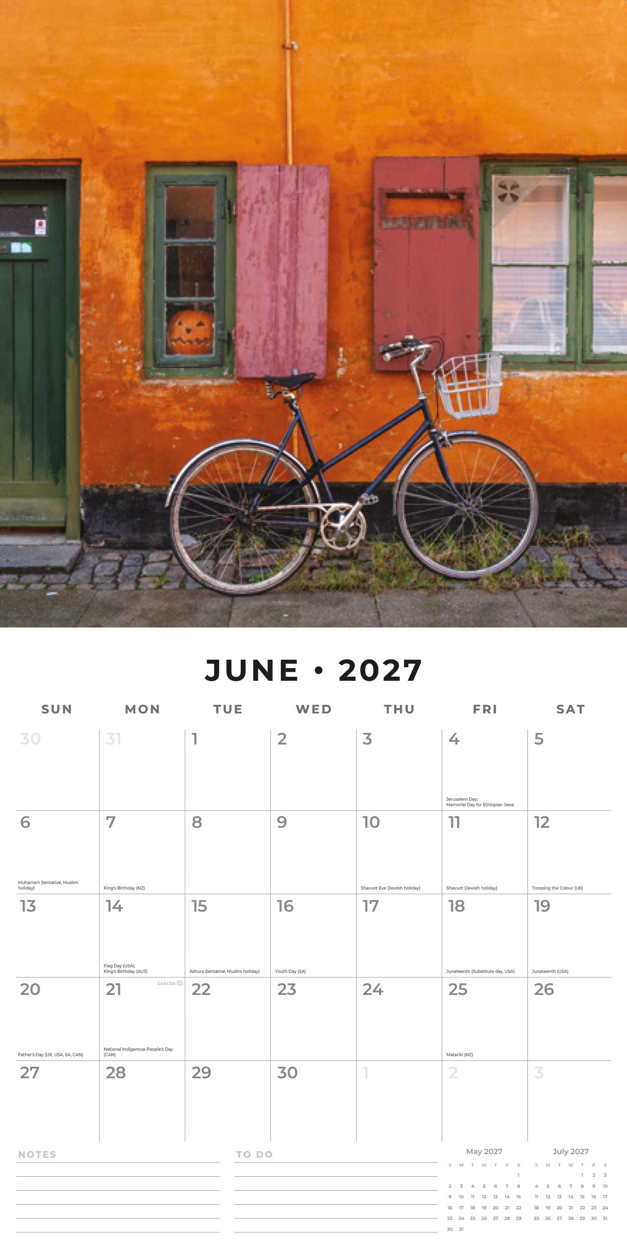 Red Robin 2027 Vintage Bicycles Monthly Wall Calendar | 12" x 12"