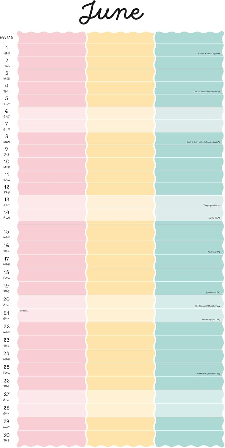 Red Robin 2026 You, Me & Us Monthly Wall Calendar | 12" x 24" Open | Premium Thick & Sturdy Paper | Hangable 12 Month Calendar | Lined Notes & To Do Area | Vivid Images | Plastic Free