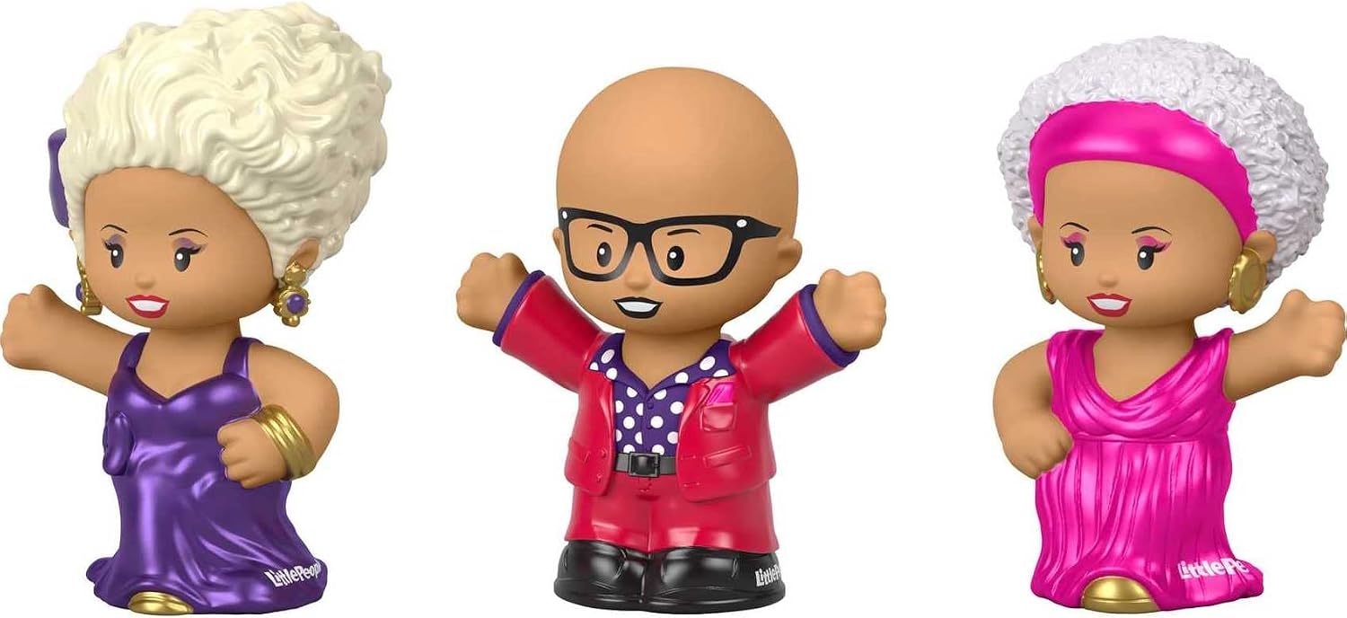 Little People Collector Rupaul Special Edition Figure Set in Display Gift Package for Adults & Fans, 3 Figurines