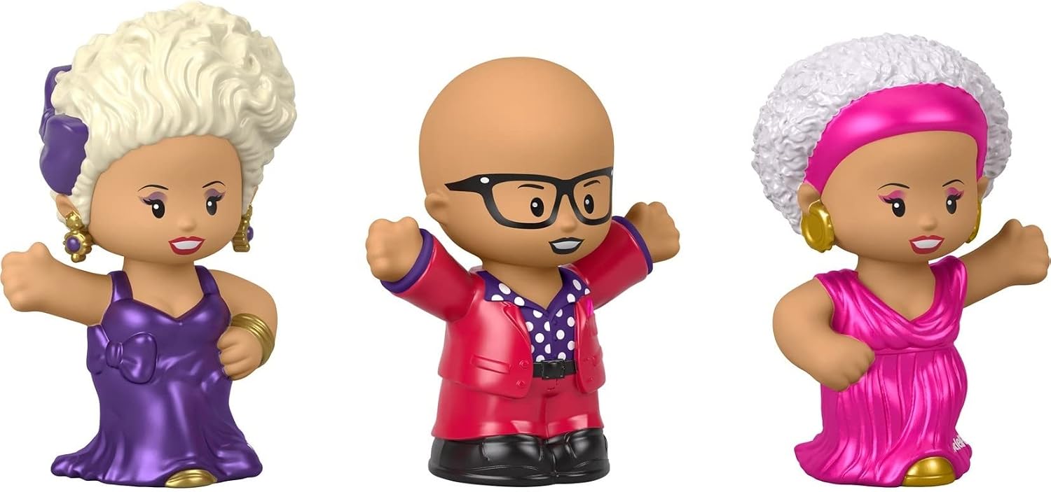 Little People Collector Rupaul Special Edition Figure Set in Display Gift Package for Adults & Fans, 3 Figurines