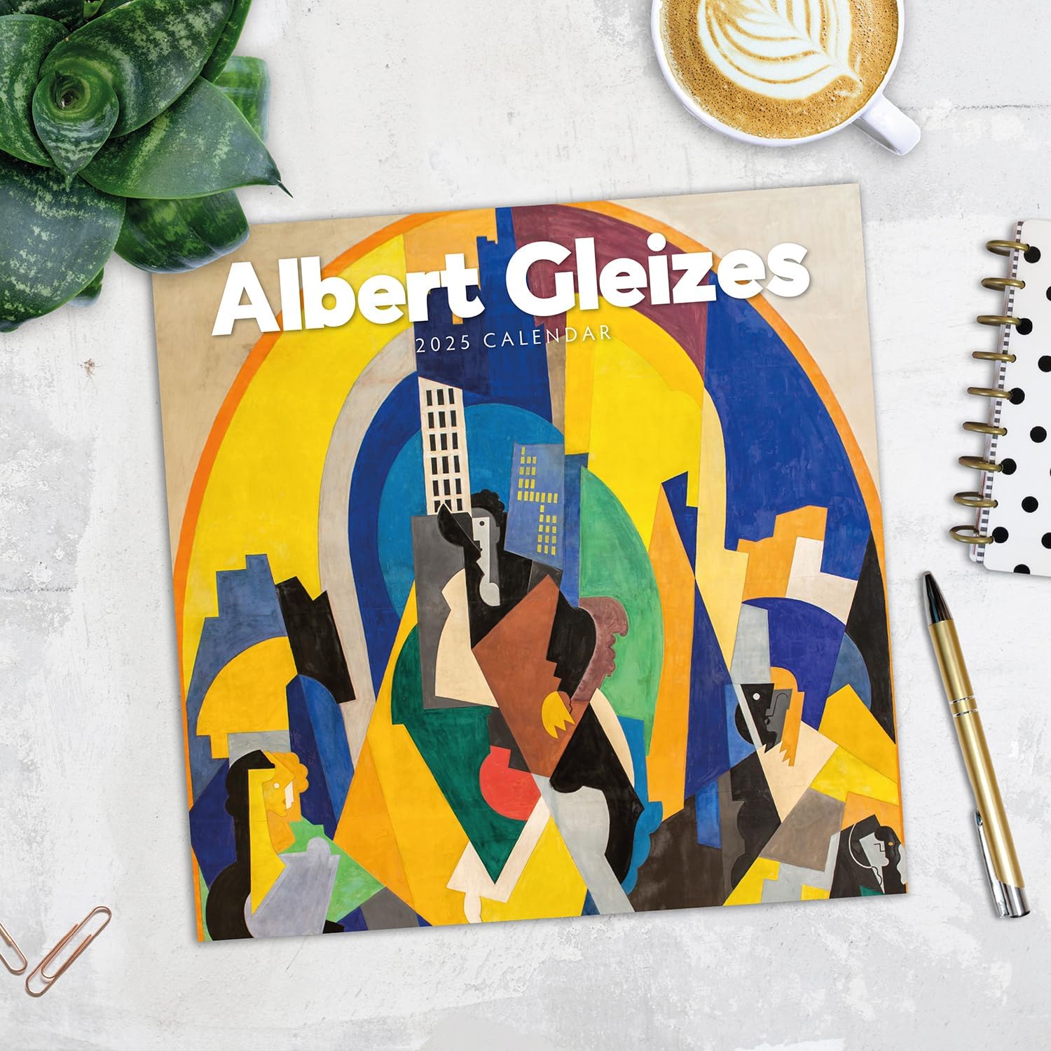 Red Robin 2025 Albert Gleizes Monthly Wall Calendar | 12" x 24" Open | Premium Thick & Sturdy Paper | Hangable 12 Month Calendar | Plastic Free | 4 Month Transition Page for 2024