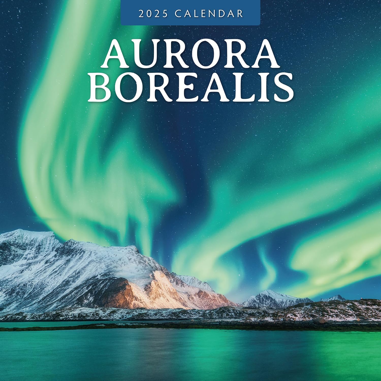 Red Robin 2025 Aurora Boraellis - Northern lights Monthly Wall Calendar | 12" x 24" Open | Premium Thick & Sturdy Paper | Hangable 12 Month Calendar | Plastic Free | 4 Month Transition Page for 2024