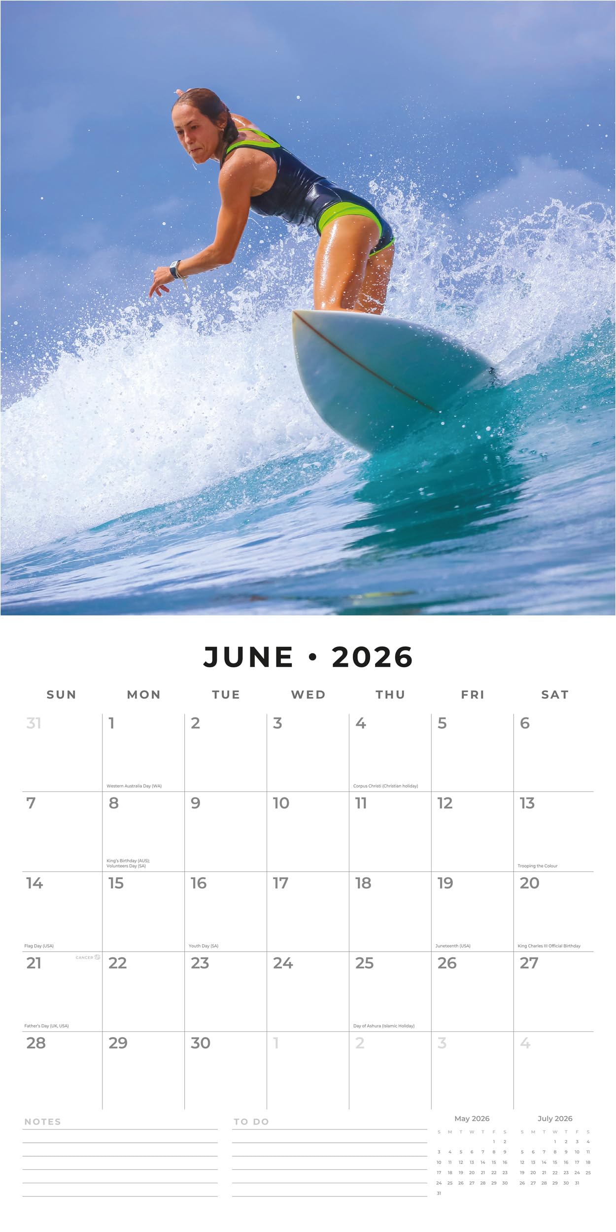 Red Robin 2027 Zen Monthly Wall Calendar | 12" x 12"