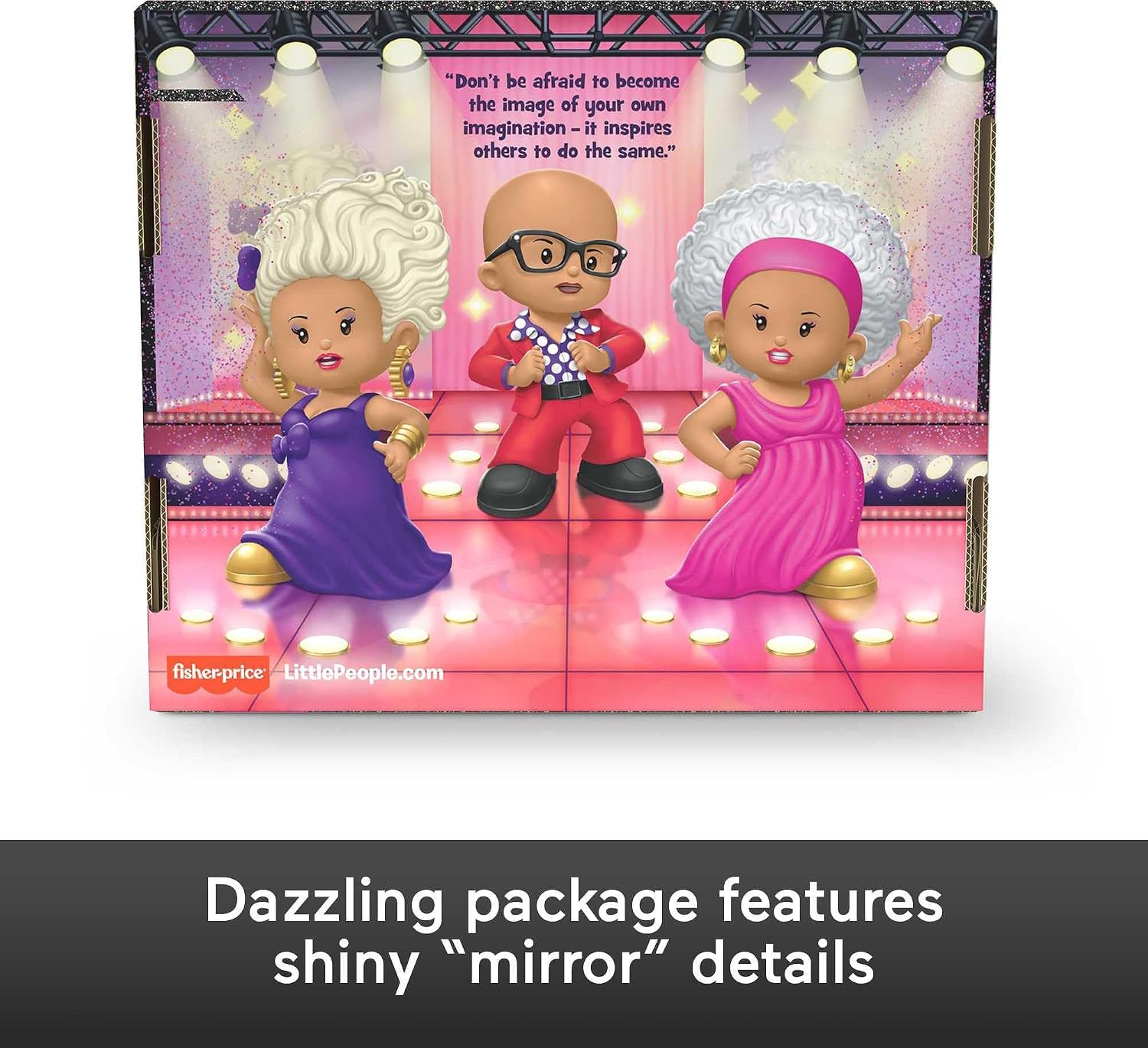 Little People Collector Rupaul Special Edition Figure Set in Display Gift Package for Adults & Fans, 3 Figurines