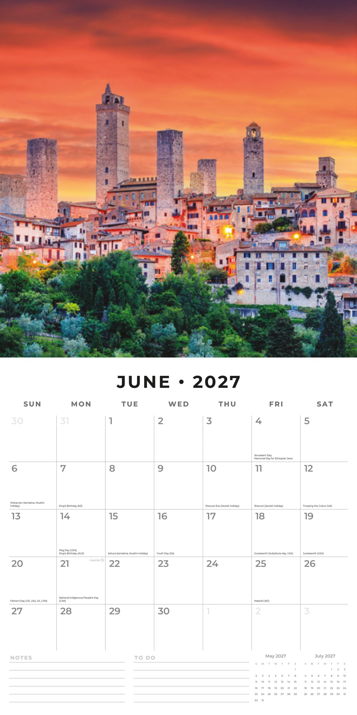 Red Robin 2027 The Caribbean Monthly Wall Calendar | 12" x 12"