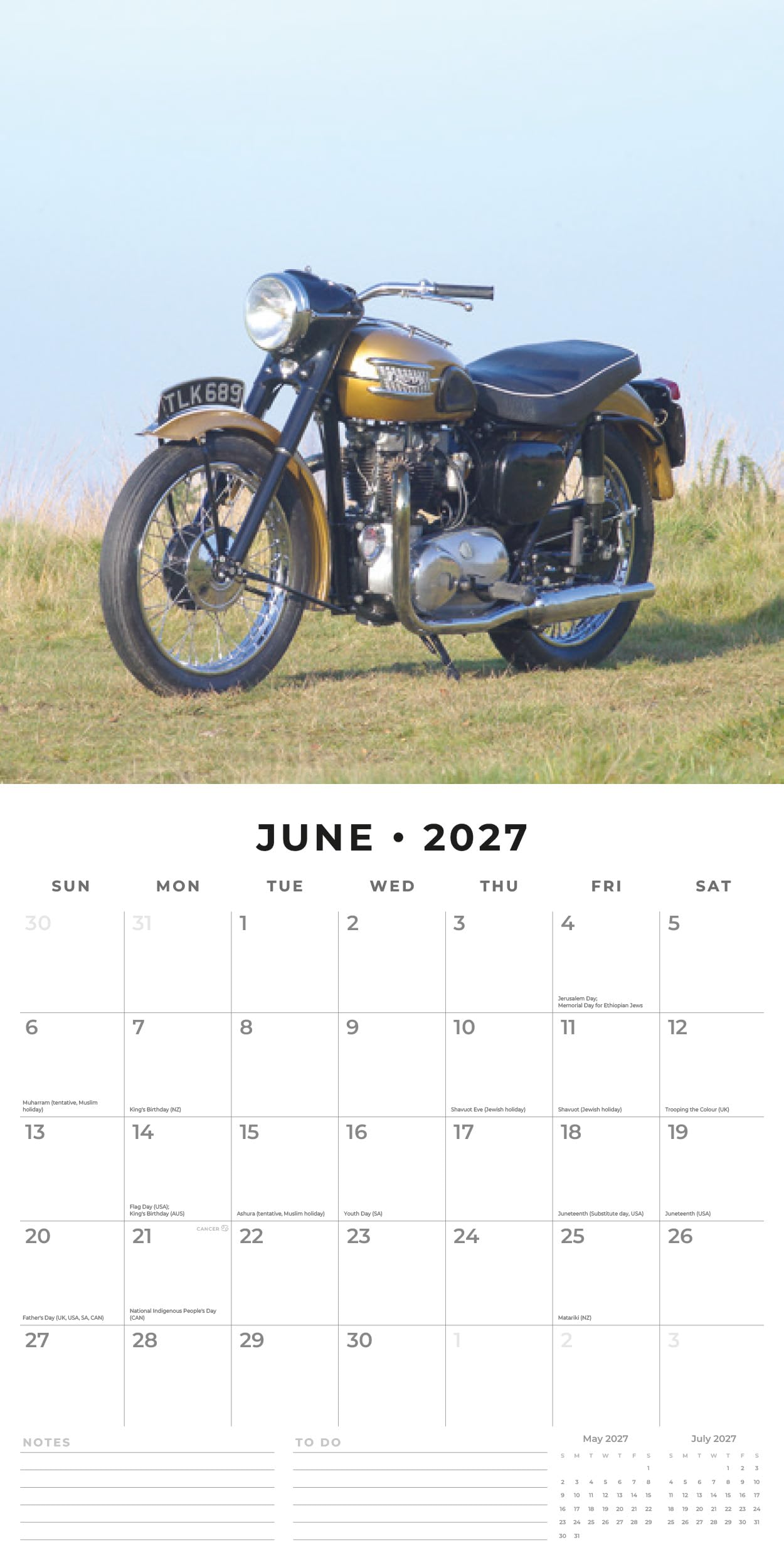 Red Robin 2027 Tractors Monthly Wall Calendar | 12" x 12"