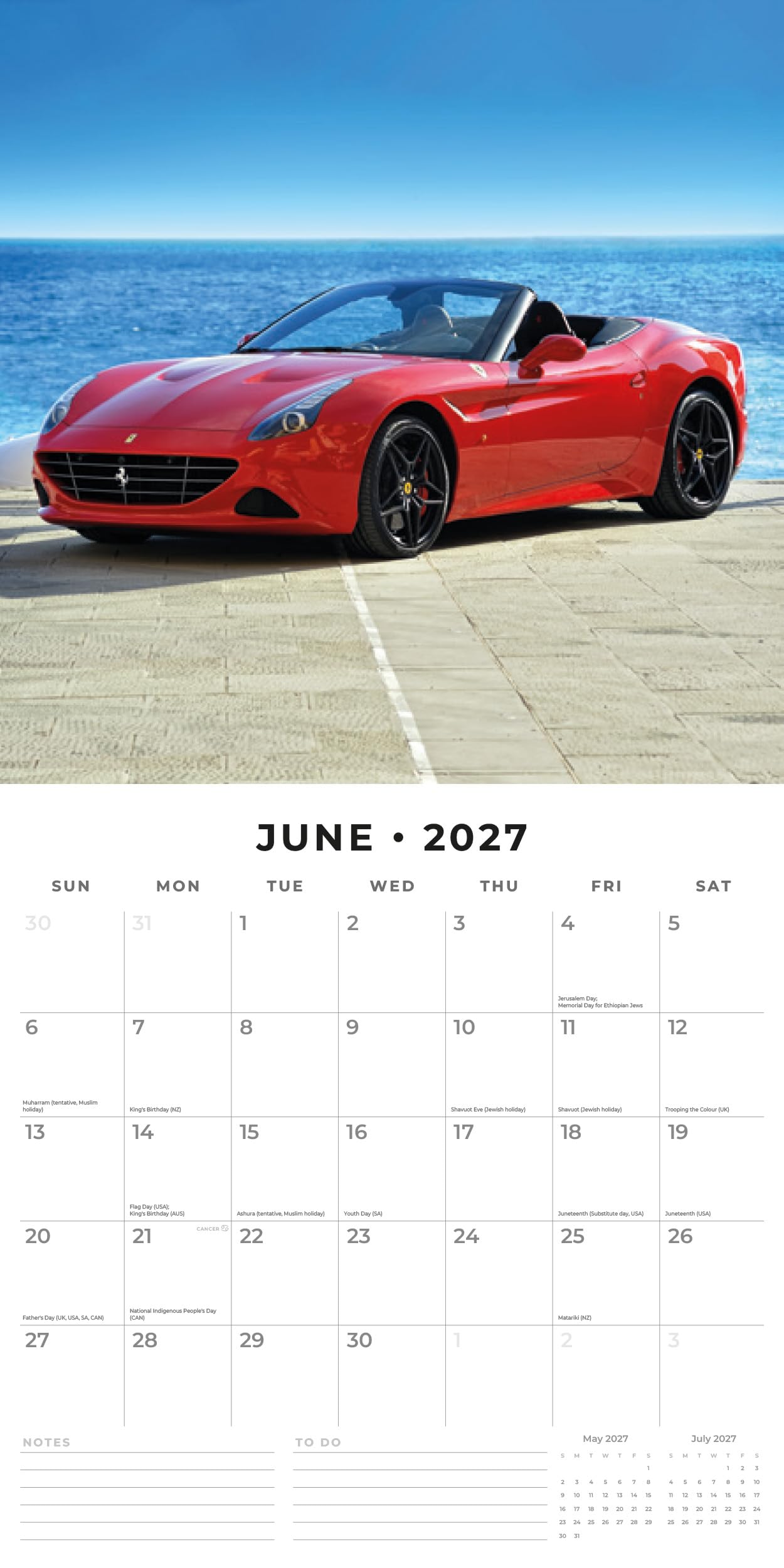 Red Robin 2027 Tractors Monthly Wall Calendar | 12" x 12"