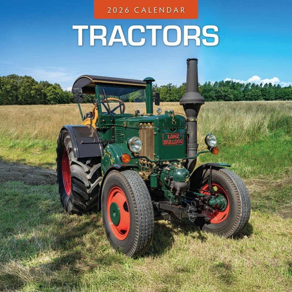 Red Robin 2027 Tractors Monthly Wall Calendar | 12" x 12"
