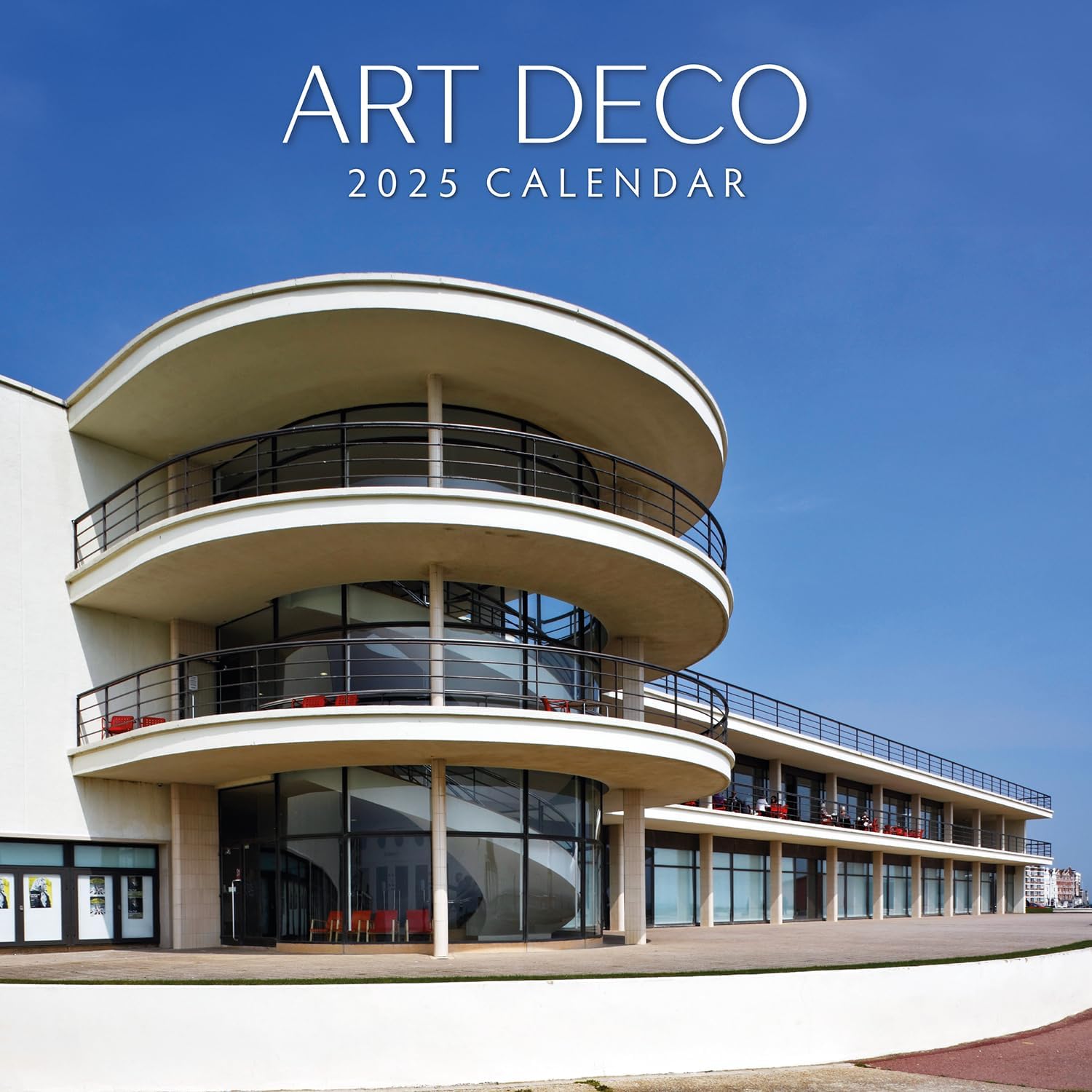 Red Robin 2025 Art Deco Monthly Wall Calendar | 12" x 24" Open | Premium Thick & Sturdy Paper | Hangable 12 Month Calendar | Plastic Free | 4 Month Transition Page for 2024