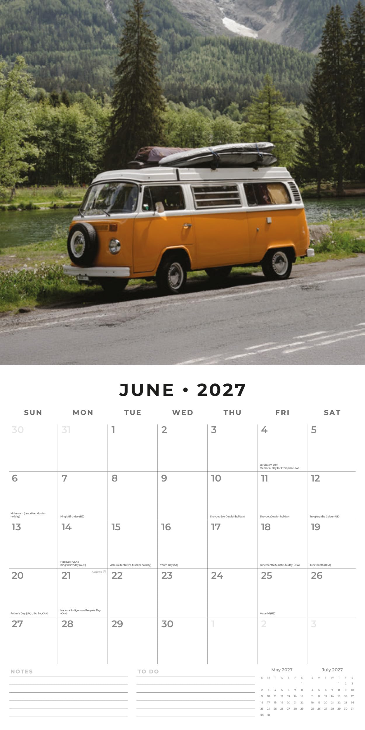 Red Robin 2027 Tractors Monthly Wall Calendar | 12" x 12"
