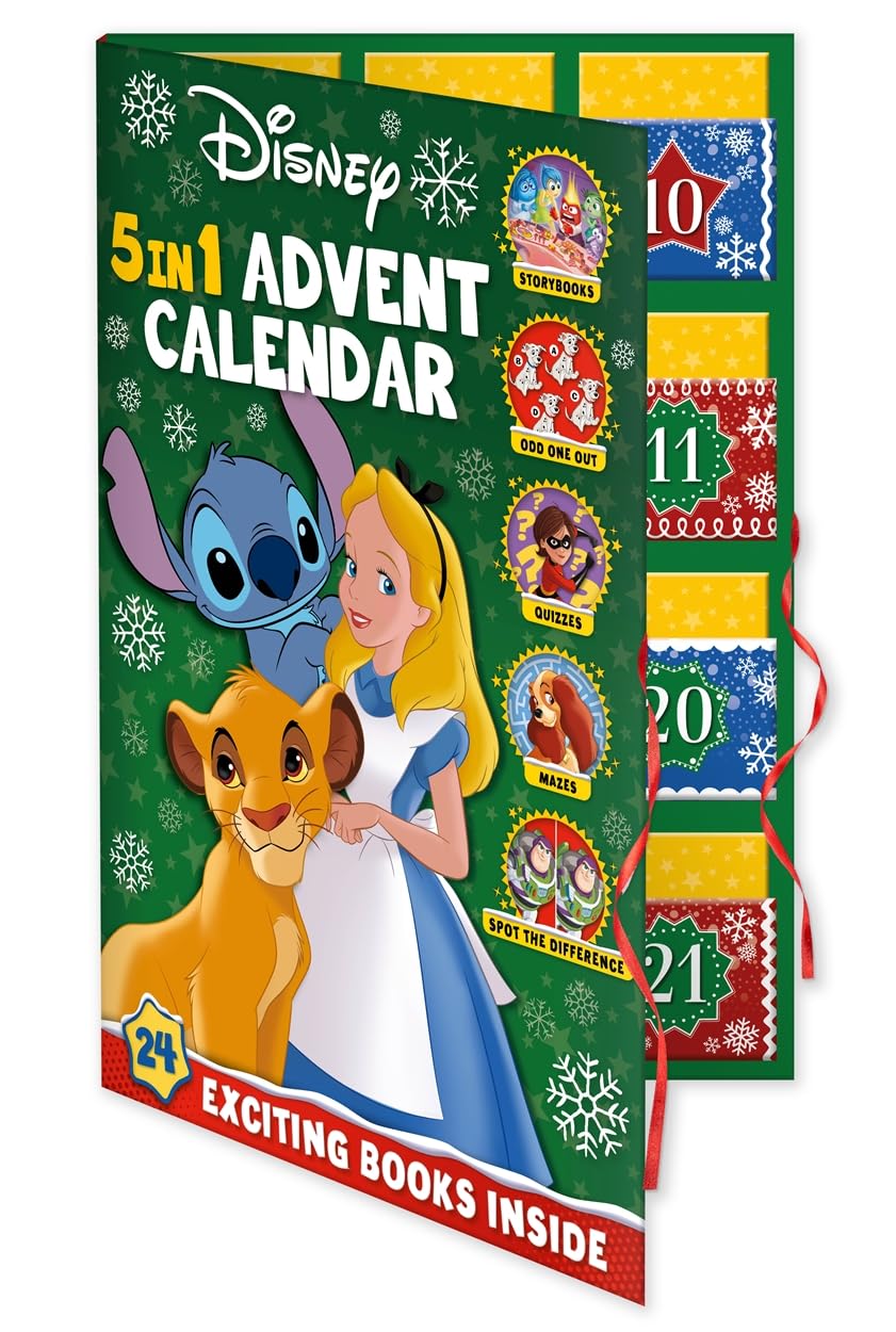 Disney: 5-in-1 Advent Calendar (Countdown to Christmas with stories, activities and quizzes!)
