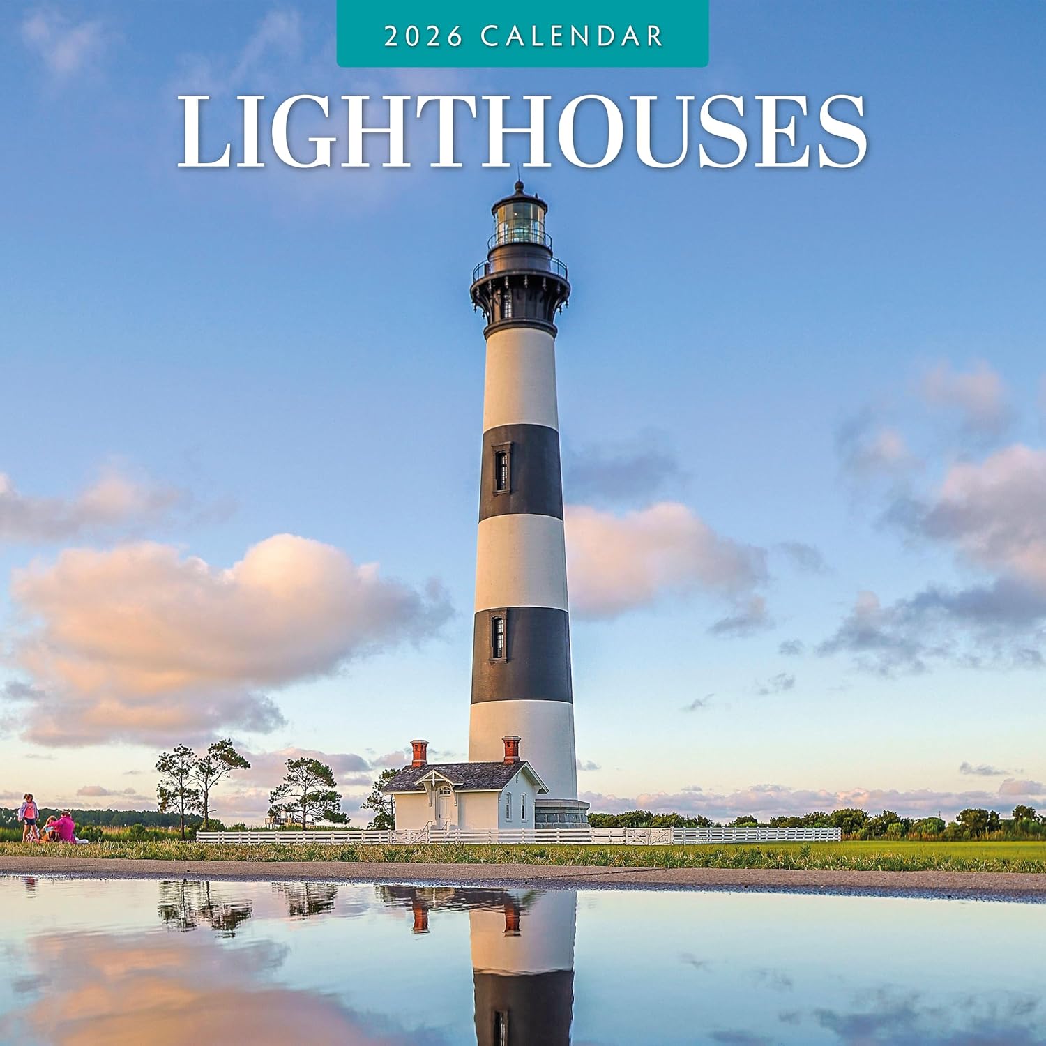 Red Robin 2026 Lighthouses Monthly Wall Calendar | 12" x 24" Open | Premium Thick & Sturdy Paper | Hangable 12 Month Calendar | Lined Notes & To Do Area | Vivid Images | Plastic Free