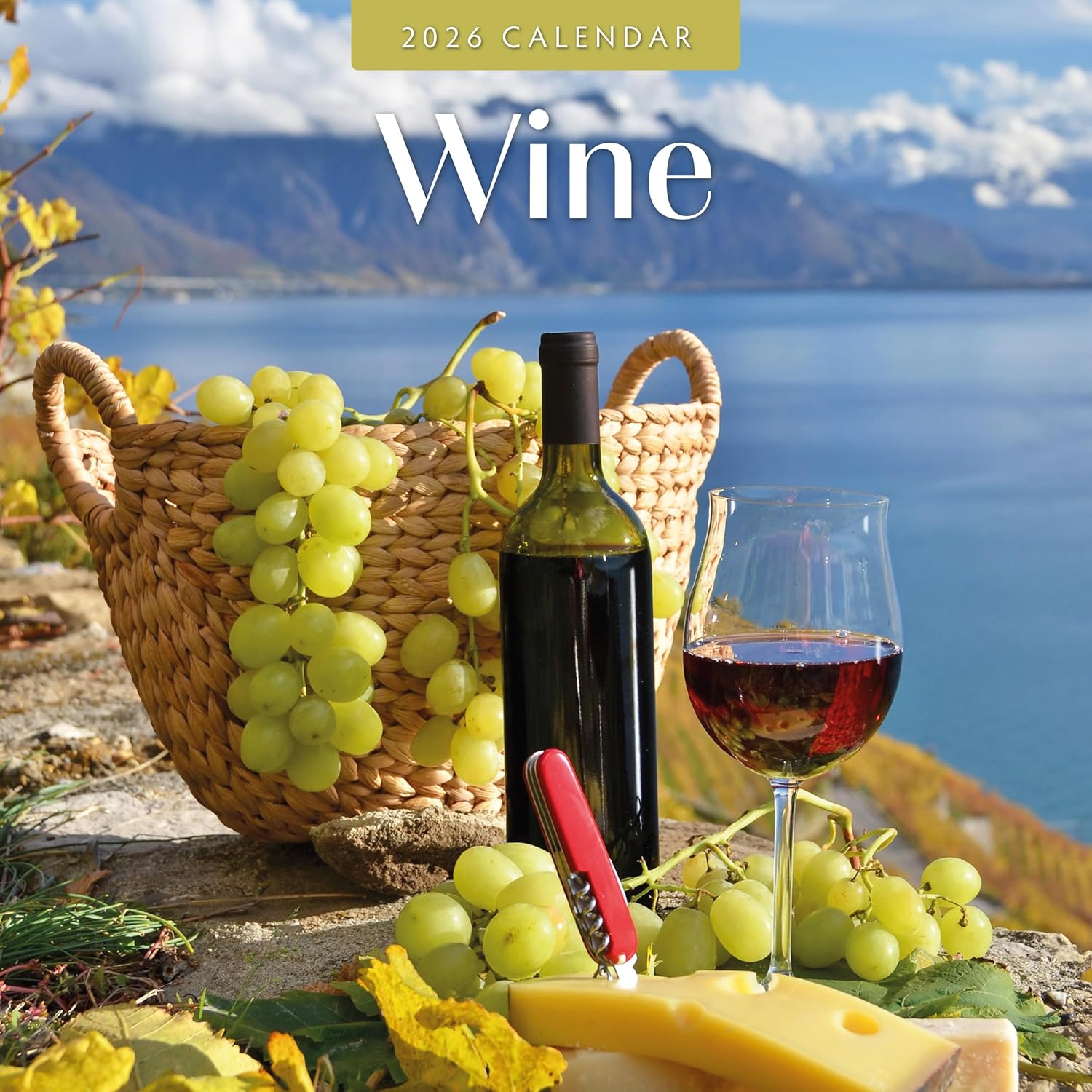 Red Robin 2026 Wine Monthly Wall Calendar | 12" x 24" Open | Premium Thick & Sturdy Paper | Hangable 12 Month Calendar | Lined Notes & To Do Area | Vivid Images | Plastic Free