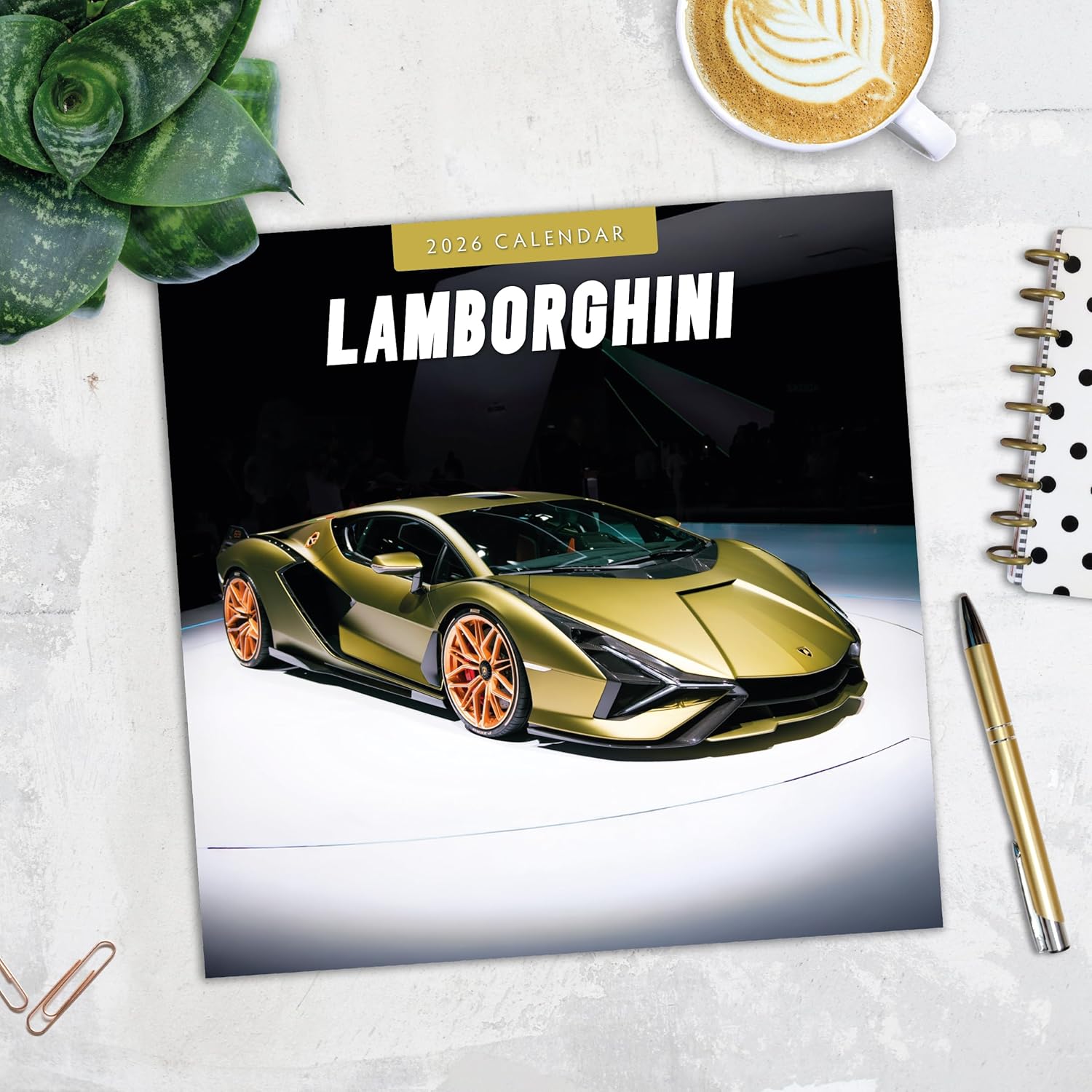Red Robin 2026 Italian Sports Cars Monthly Wall Calendar | 12" x 24" Open | Premium Thick & Sturdy Paper | Hangable 12 Month Calendar | Lined Notes & To Do Area | Vivid Images | Plastic Free