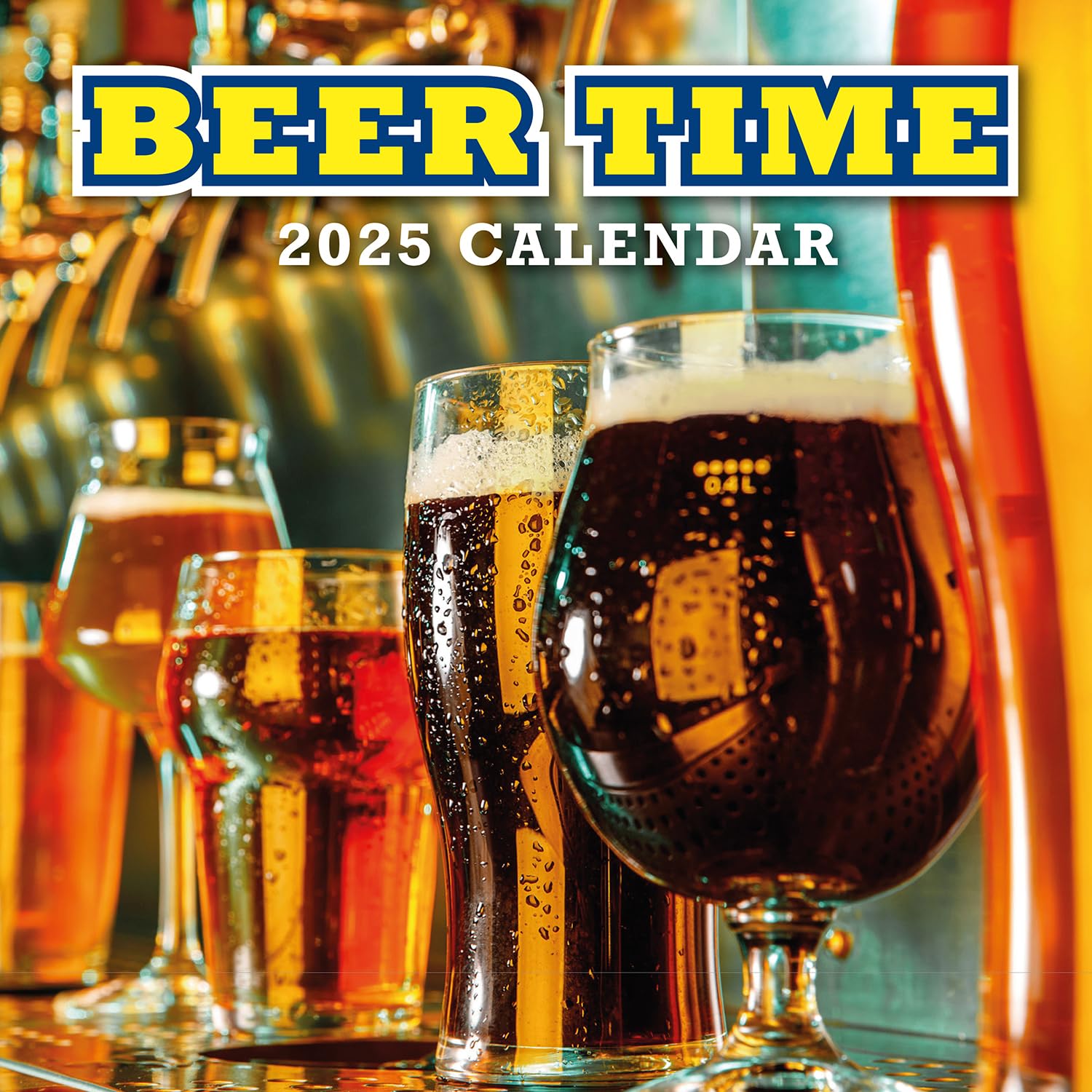 Red Robin 2025 Beer Time Monthly Wall Calendar | 12" x 24" Open | Premium Thick & Sturdy Paper | Hangable 12 Month Calendar | Plastic Free | 4 Month Transition Page for 2024