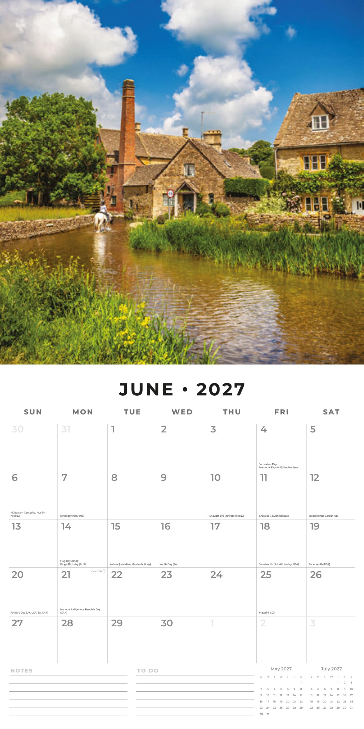 Red Robin 2027 The Caribbean Monthly Wall Calendar | 12" x 12"