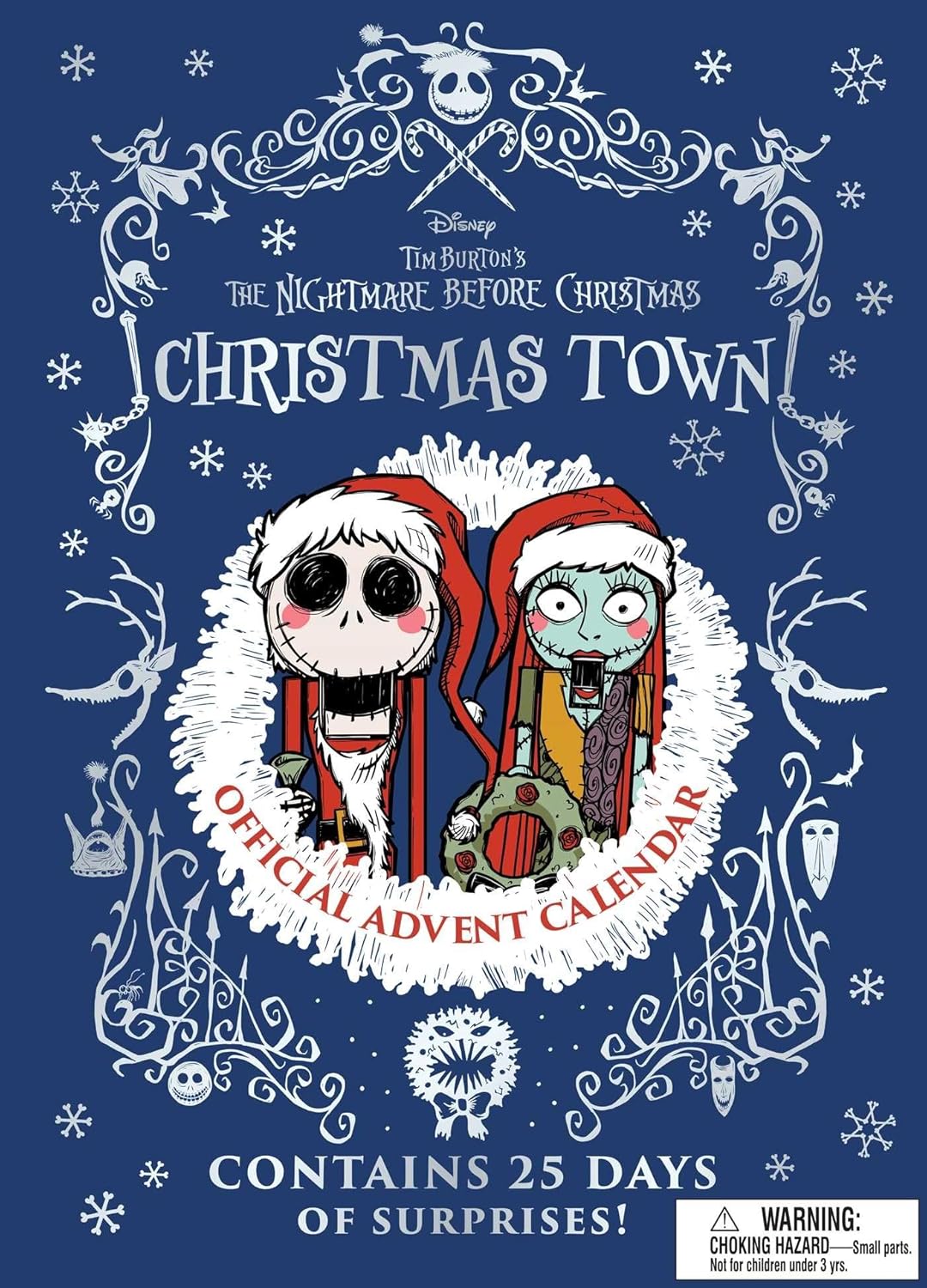 Disney Tim Burton's The Nightmare Before Christmas (Jack and Sally Edition): Official Christmas Town Advent Calendar