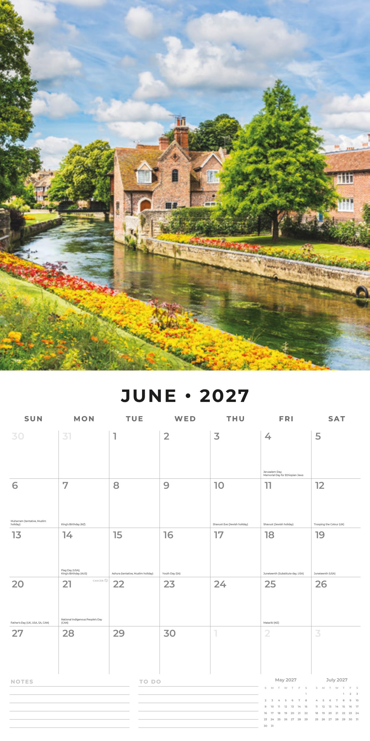 Red Robin 2027 The Caribbean Monthly Wall Calendar | 12" x 12"