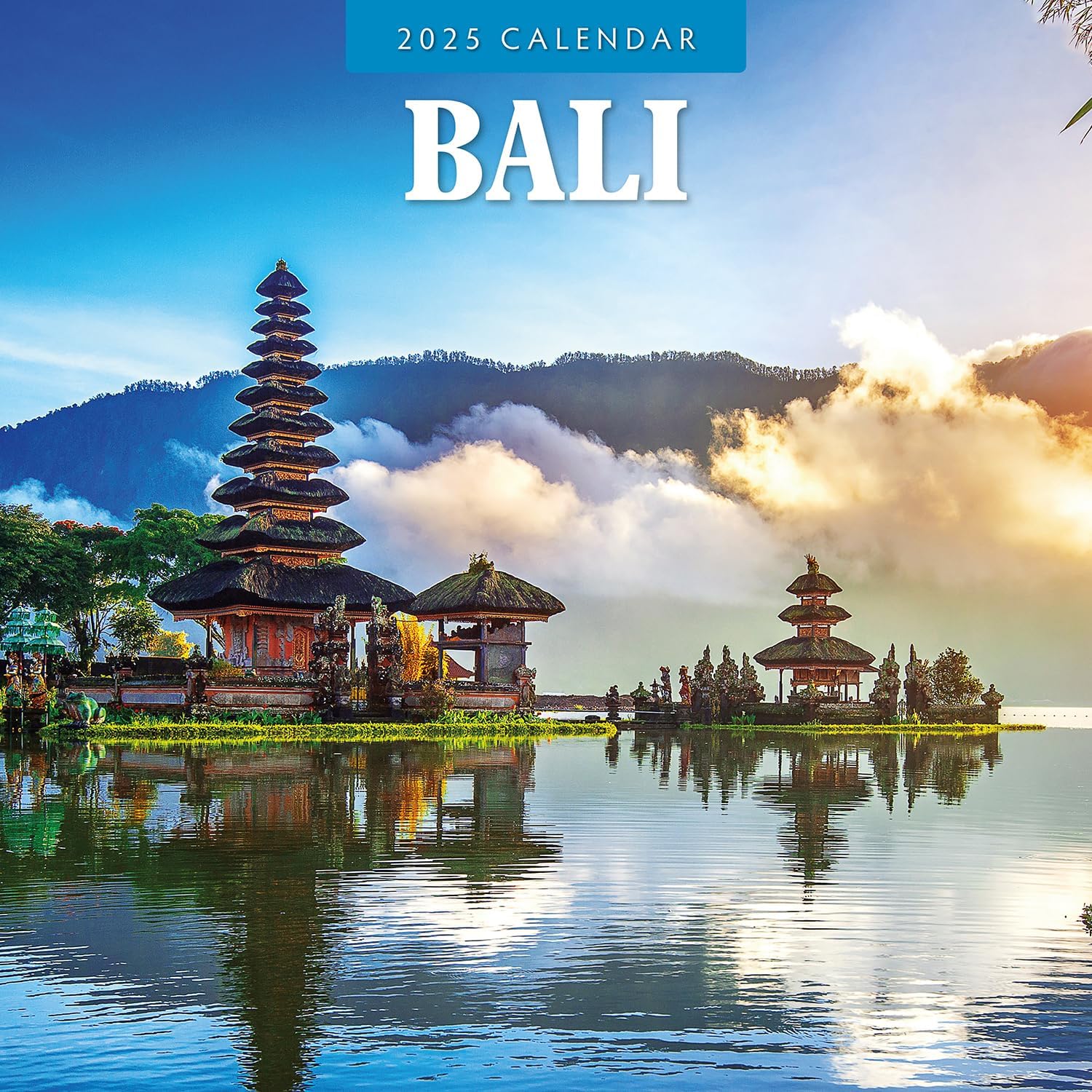 Red Robin 2025 Bali Monthly Wall Calendar | 12" x 24" Open | Premium Thick & Sturdy Paper | Hangable 12 Month Calendar | Plastic Free | 4 Month Transition Page for 2024