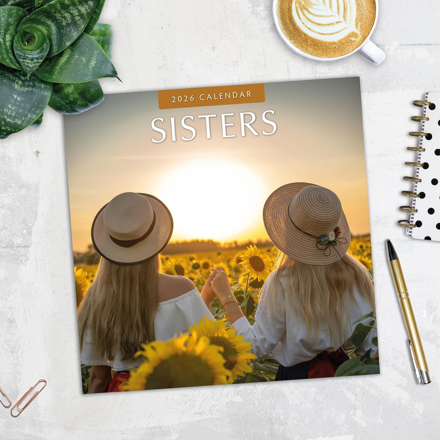 Red Robin 2026 Sisters Monthly Wall Calendar | 12" x 24" Open | Premium Thick & Sturdy Paper | Hangable 12 Month Calendar | Lined Notes & To Do Area | Vivid Images | Plastic Free