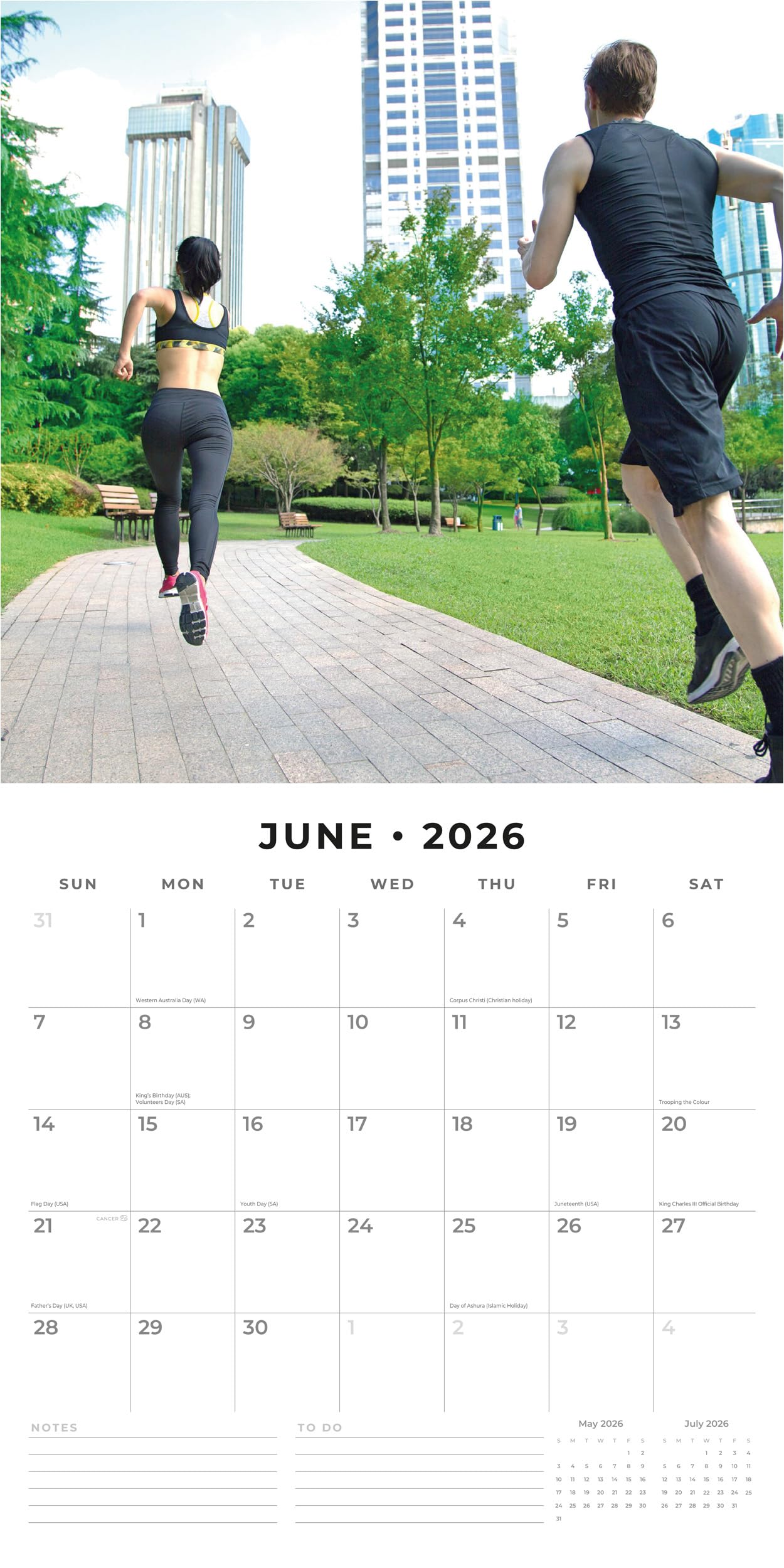 Red Robin 2027 Zen Monthly Wall Calendar | 12" x 12"