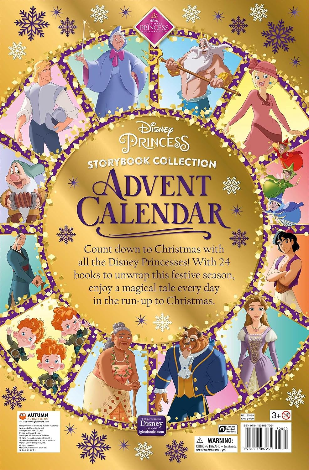 Disney Princess: Storybook Collection Advent Calendar: A Festive Countdown with 24 Books