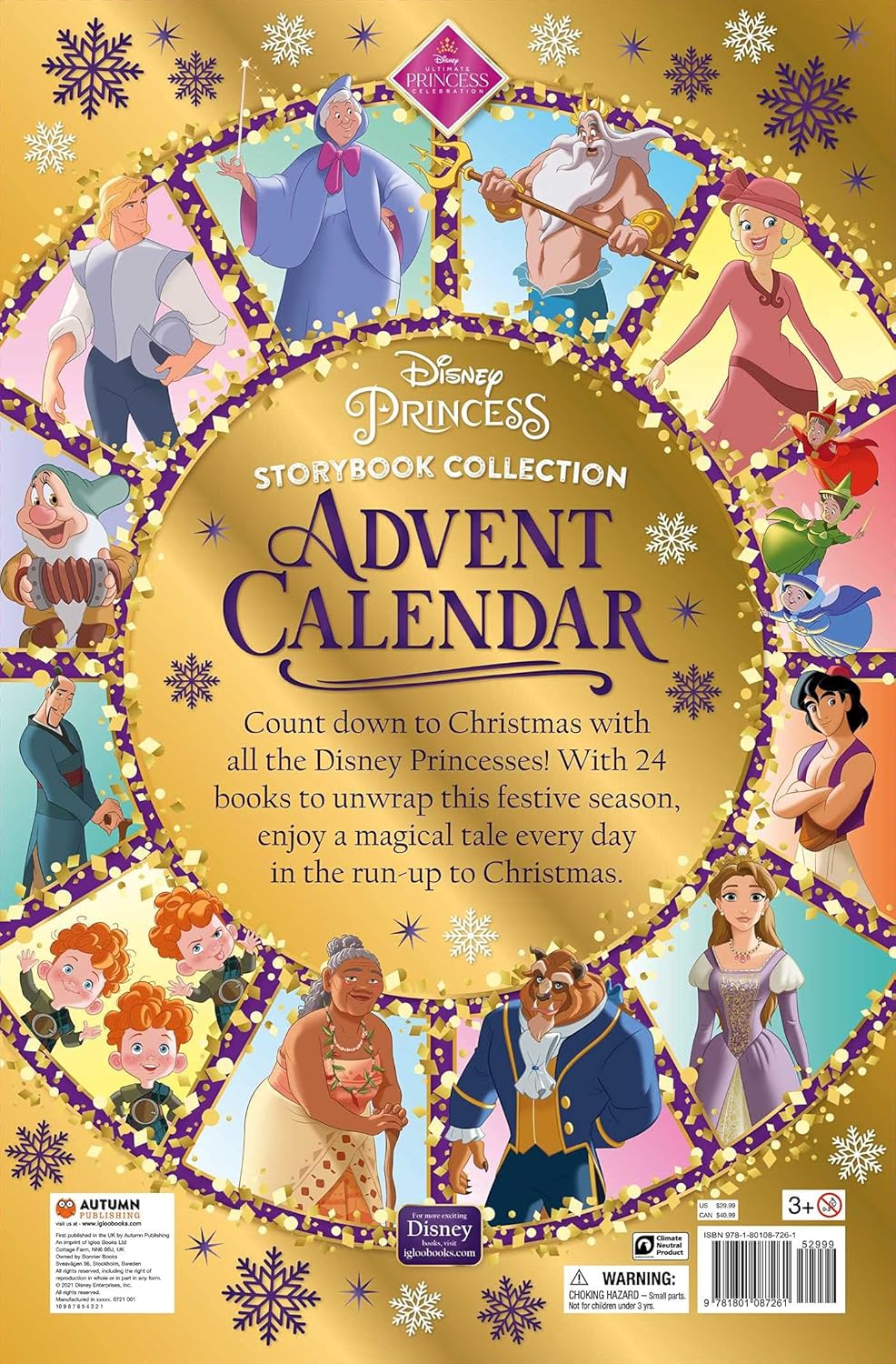 Disney Princess: Storybook Collection Advent Calendar: A Festive Countdown with 24 Books