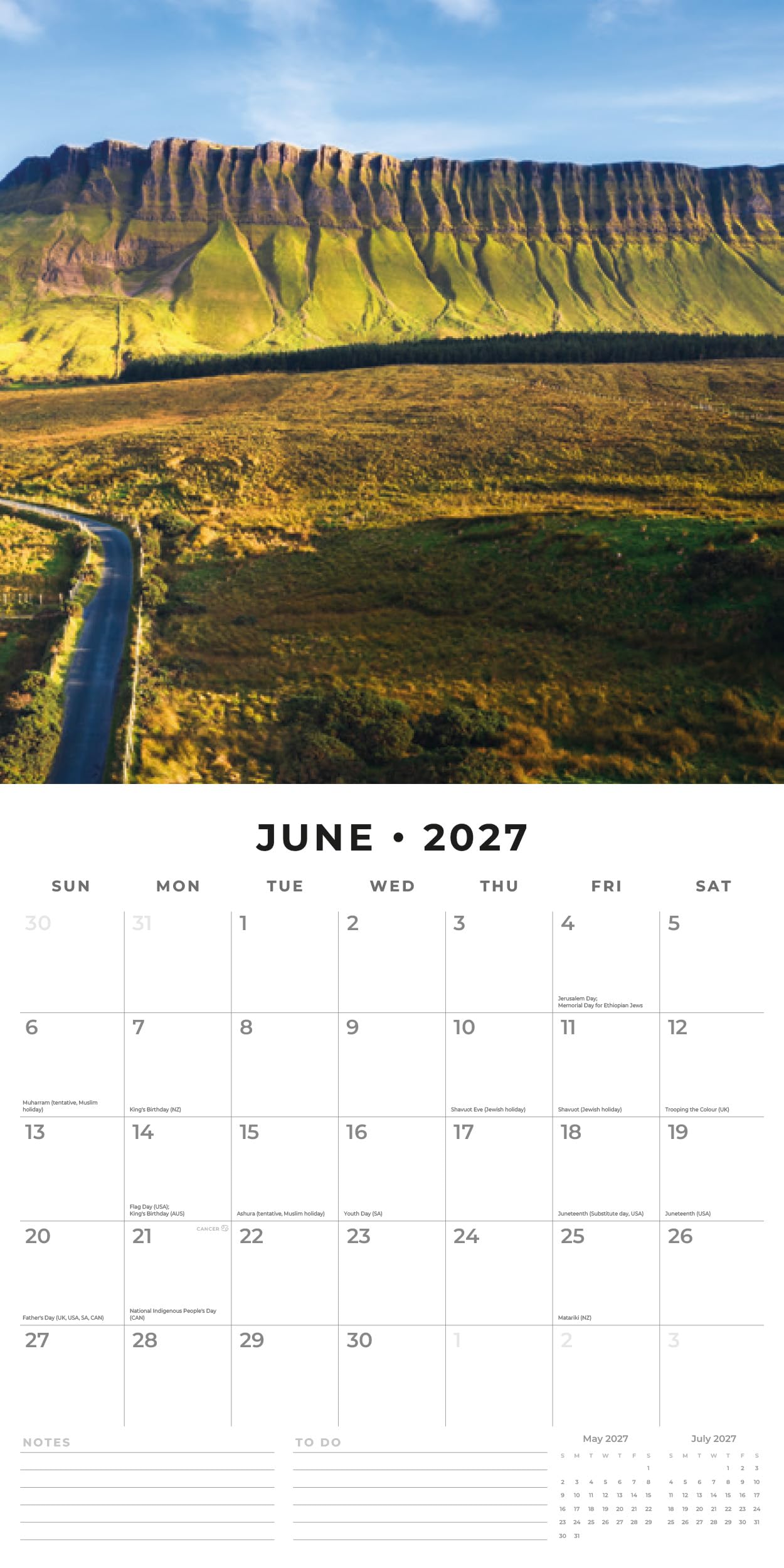 Red Robin 2027 The Caribbean Monthly Wall Calendar | 12" x 12"
